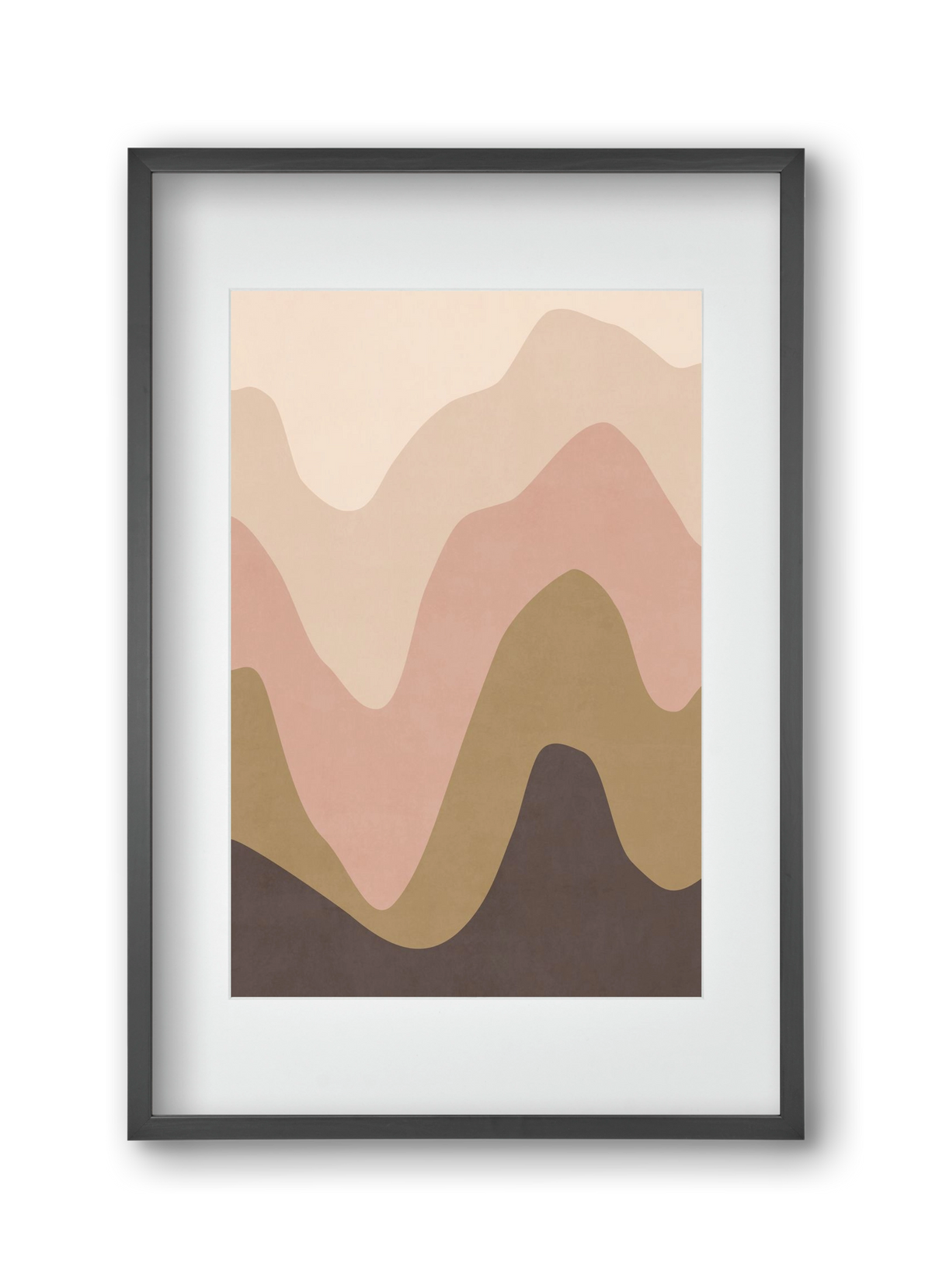 Abstract Beach- 04, 30x45 cm (20x30 cm), Fekete keret, paszpartuval