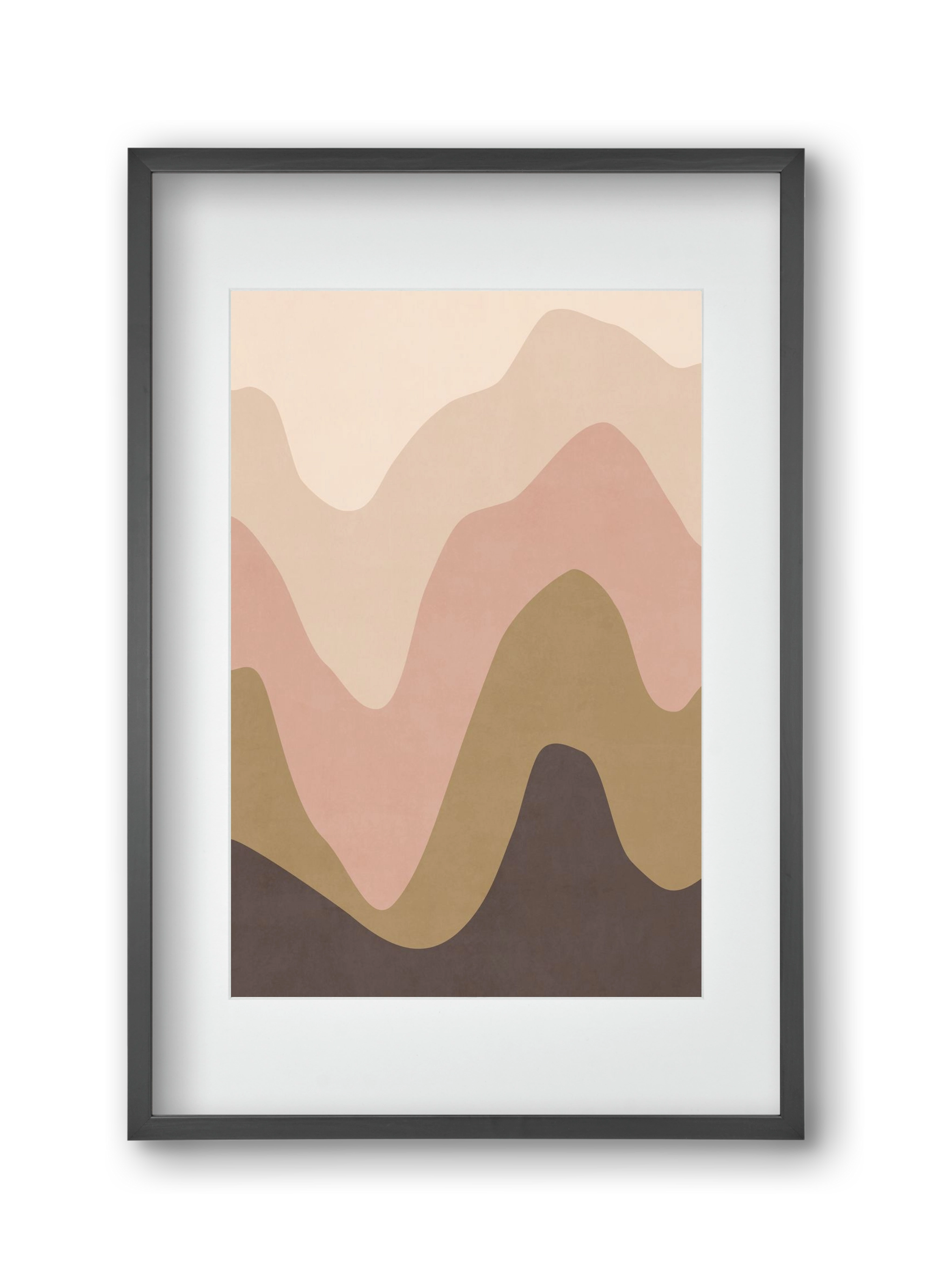 Abstract Beach- 04, 30x45 cm (20x30 cm), Fekete keret, paszpartuval