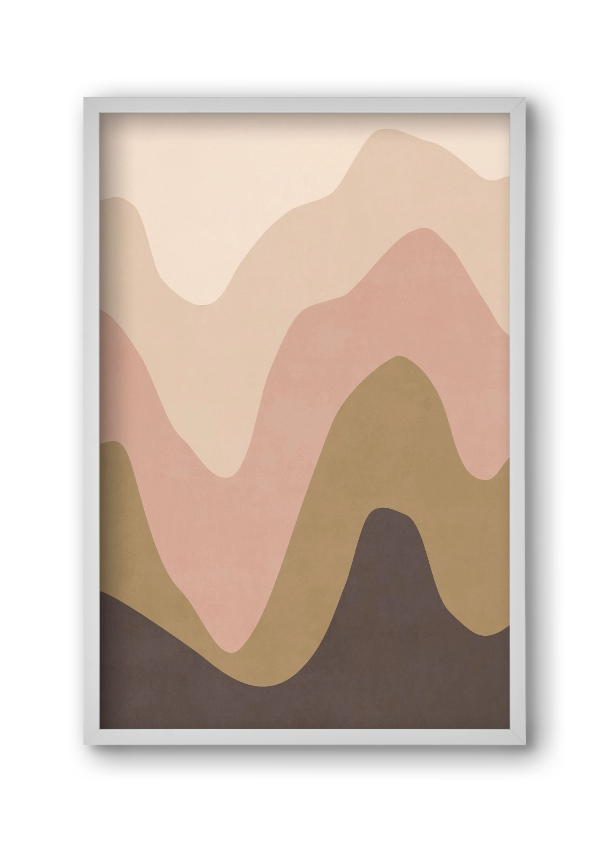 Abstract Beach- 04, 30x45 cm (30x45 cm), Fehér keret