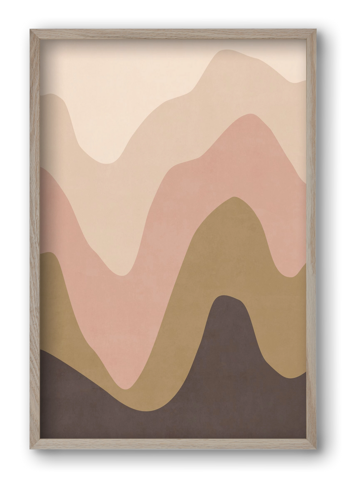 Abstract Beach- 04, 40x60 cm (40x60 cm), Tölgy keret