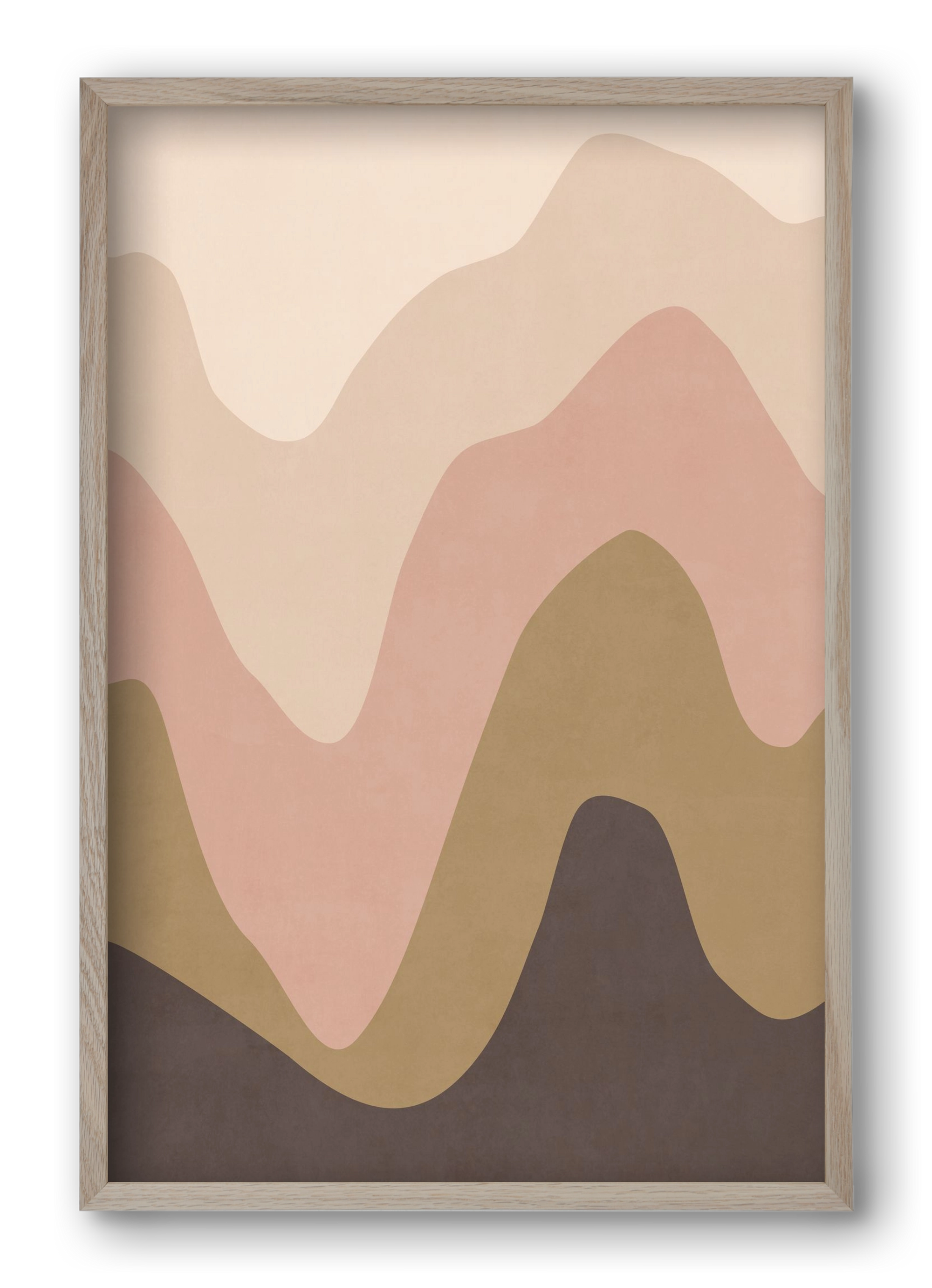 Abstract Beach- 04, 40x60 cm (40x60 cm), Tölgy keret