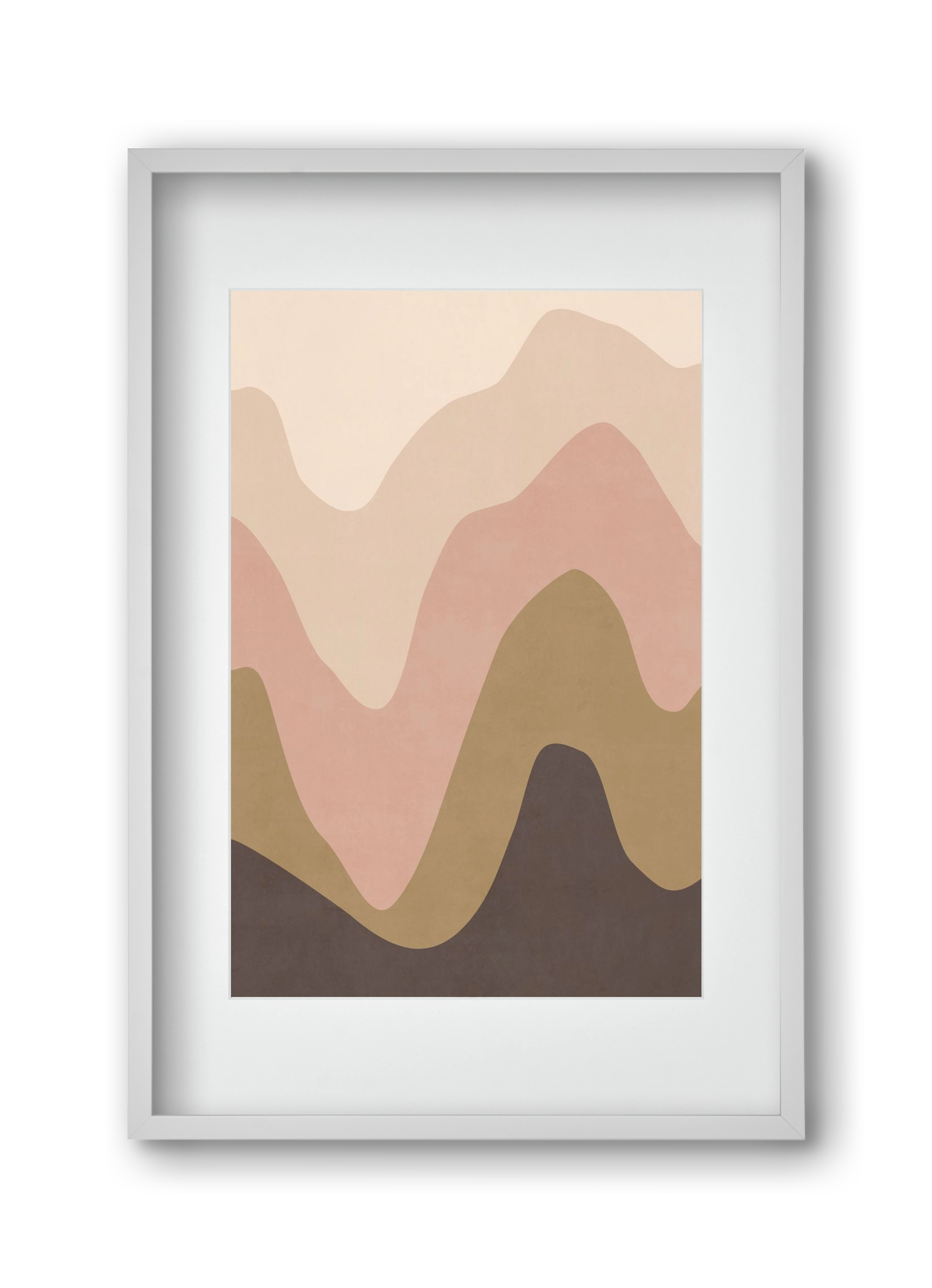 Abstract Beach- 04, 30x45 cm (20x30 cm), Fehér keret, paszpartuval