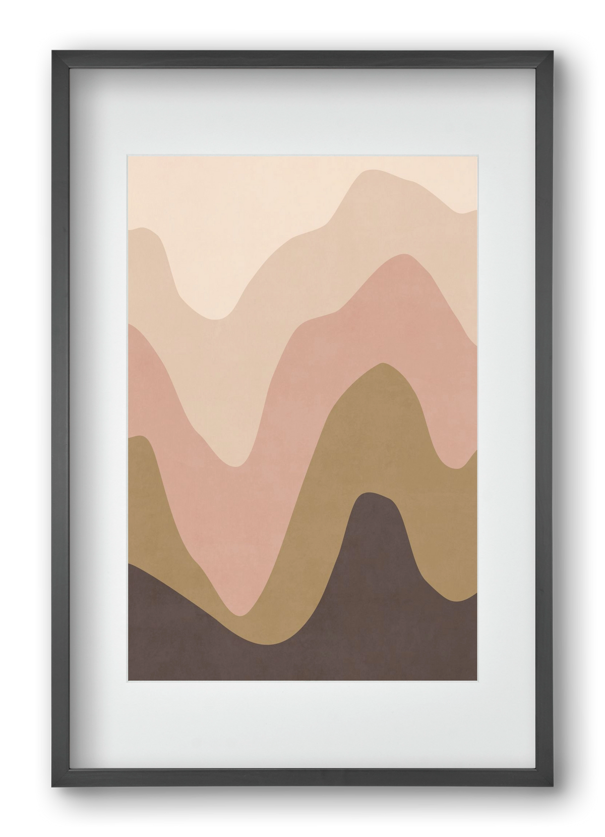 Abstract Beach- 04, 40x60 cm (30x45 cm), Fekete keret, paszpartuval