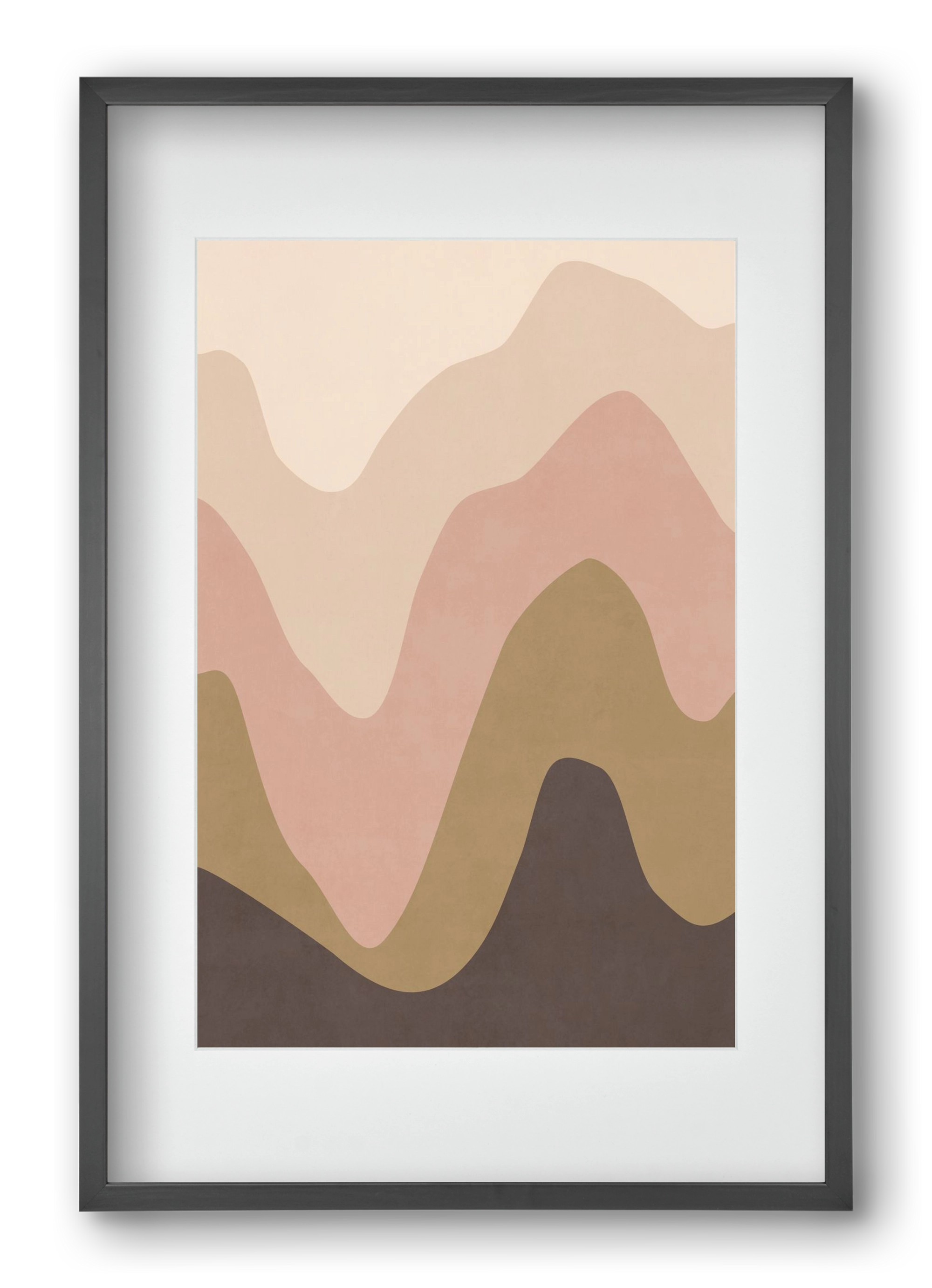 Abstract Beach- 04, 40x60 cm (30x45 cm), Fekete keret, paszpartuval