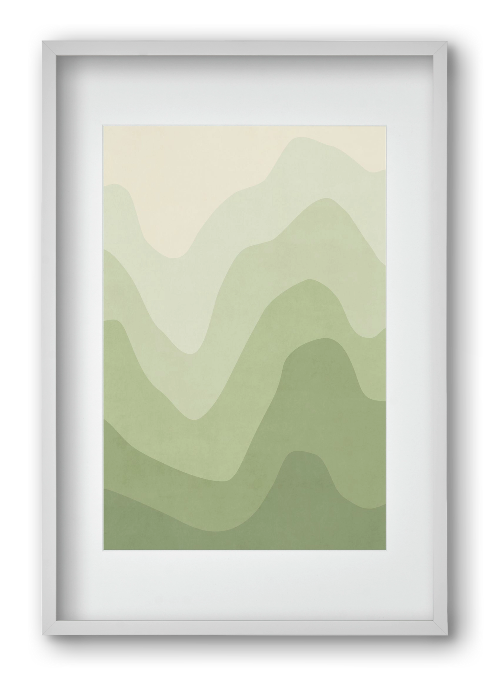 Abstract Beach- 06, 40x60 cm (30x45 cm), Fehér keret, paszpartuval