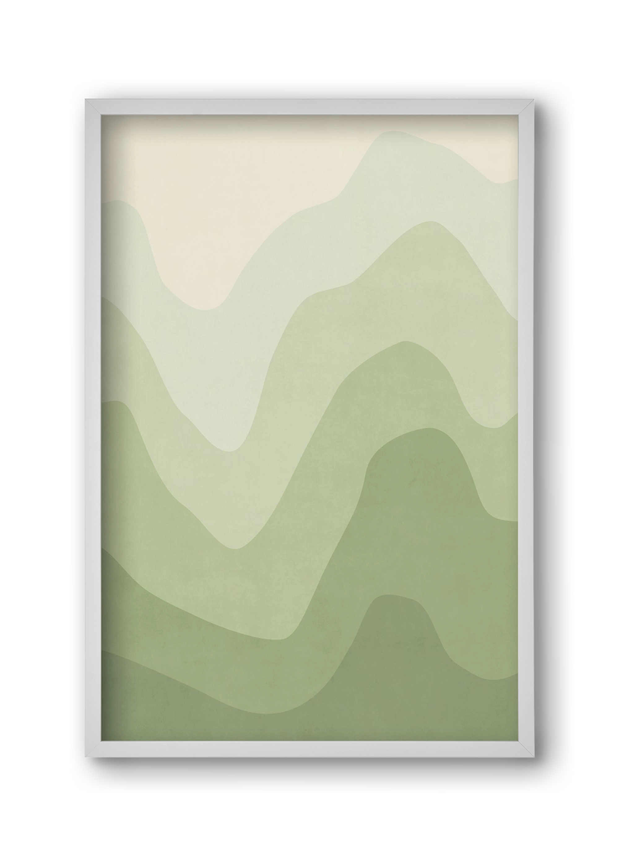 Abstract Beach- 06, 30x45 cm (30x45 cm), Fehér keret