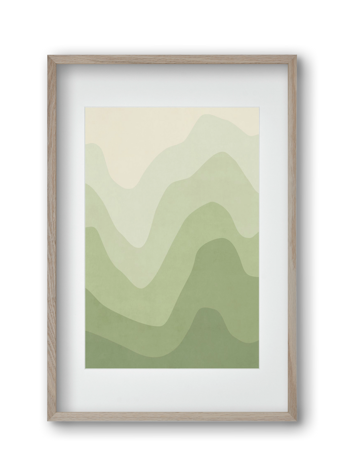 Abstract Beach- 06, 30x45 cm (20x30 cm), Tölgy keret, paszpartuval