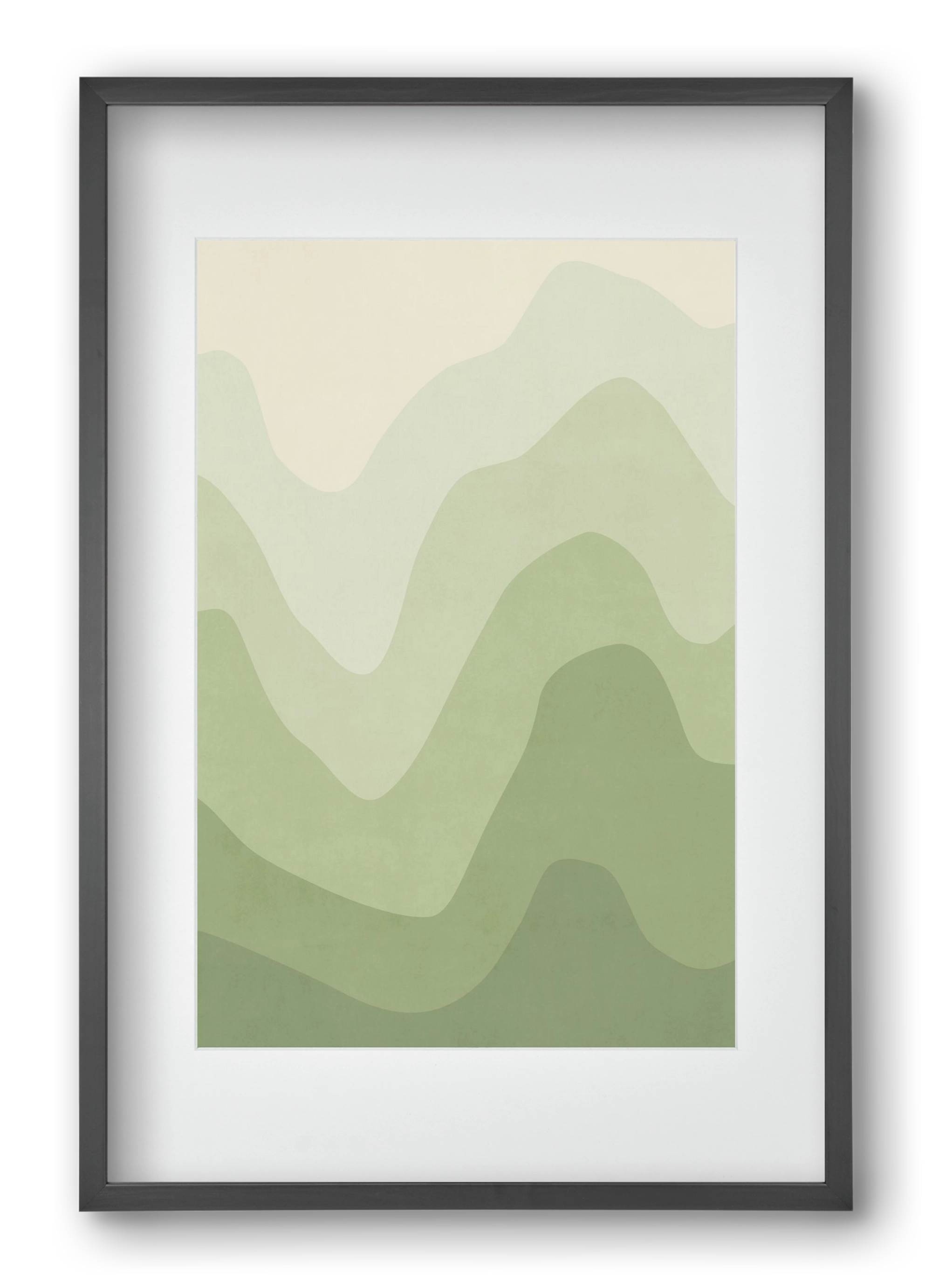 Abstract Beach- 06, 40x60 cm (30x45 cm), Fekete keret, paszpartuval