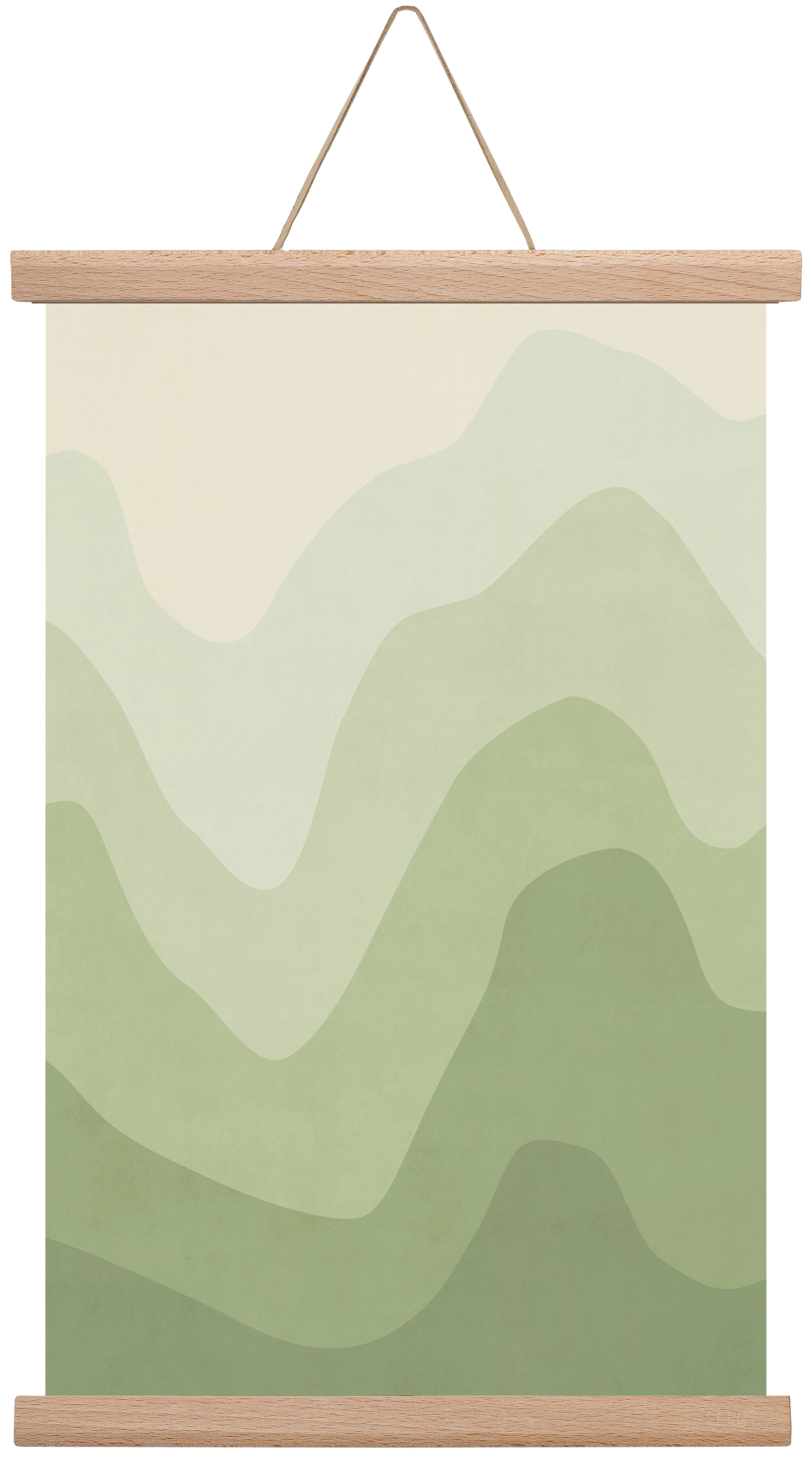 Abstract Beach- 06, 30x45 cm (30x45 cm), Tölgy akasztó