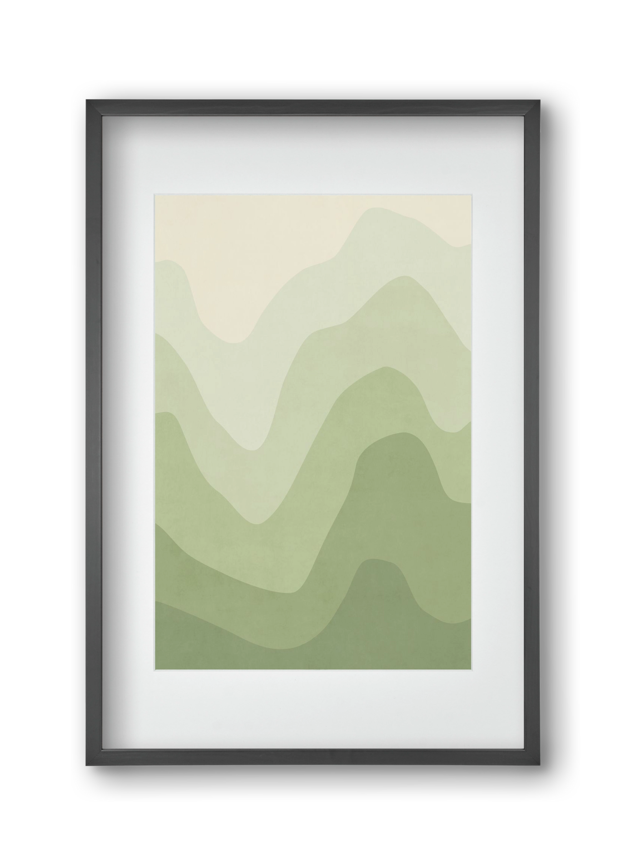 Abstract Beach- 06, 30x45 cm (20x30 cm), Fekete keret, paszpartuval