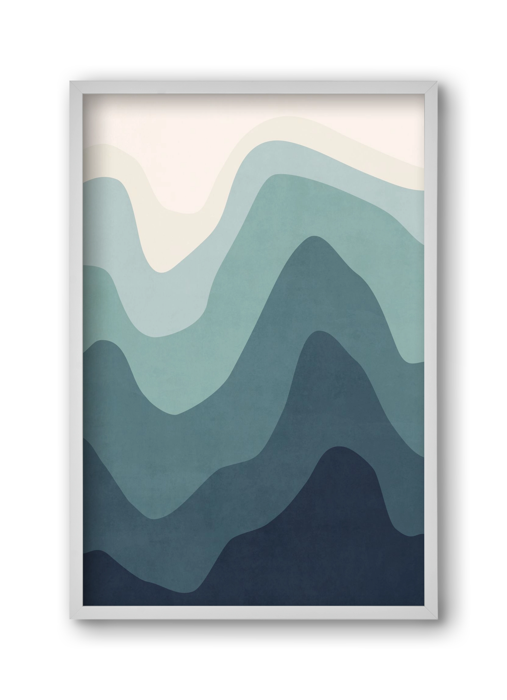 Abstract Beach- 07, 30x45 cm (30x45 cm), Fehér keret