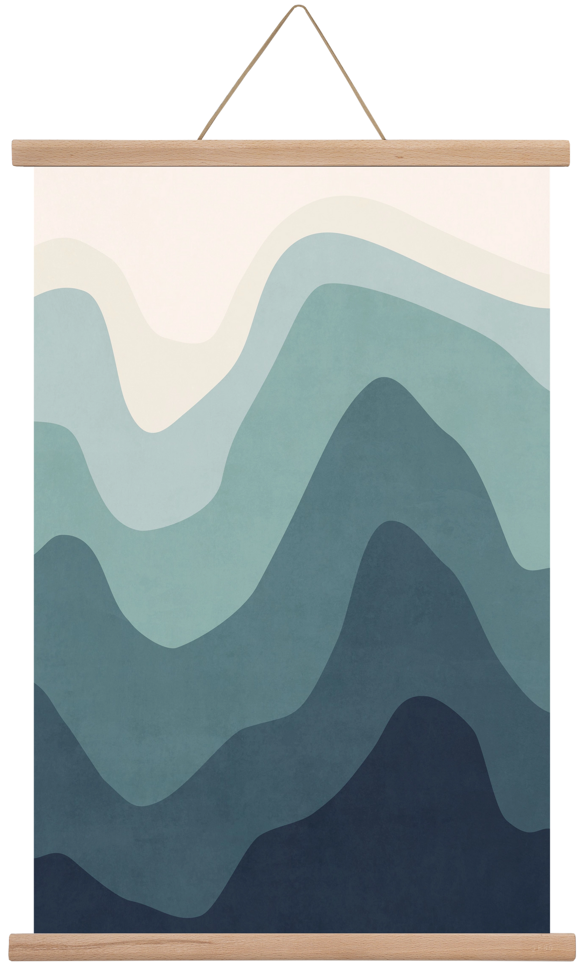 Abstract Beach- 07, 40x60 cm (40x60 cm), Tölgy akasztó