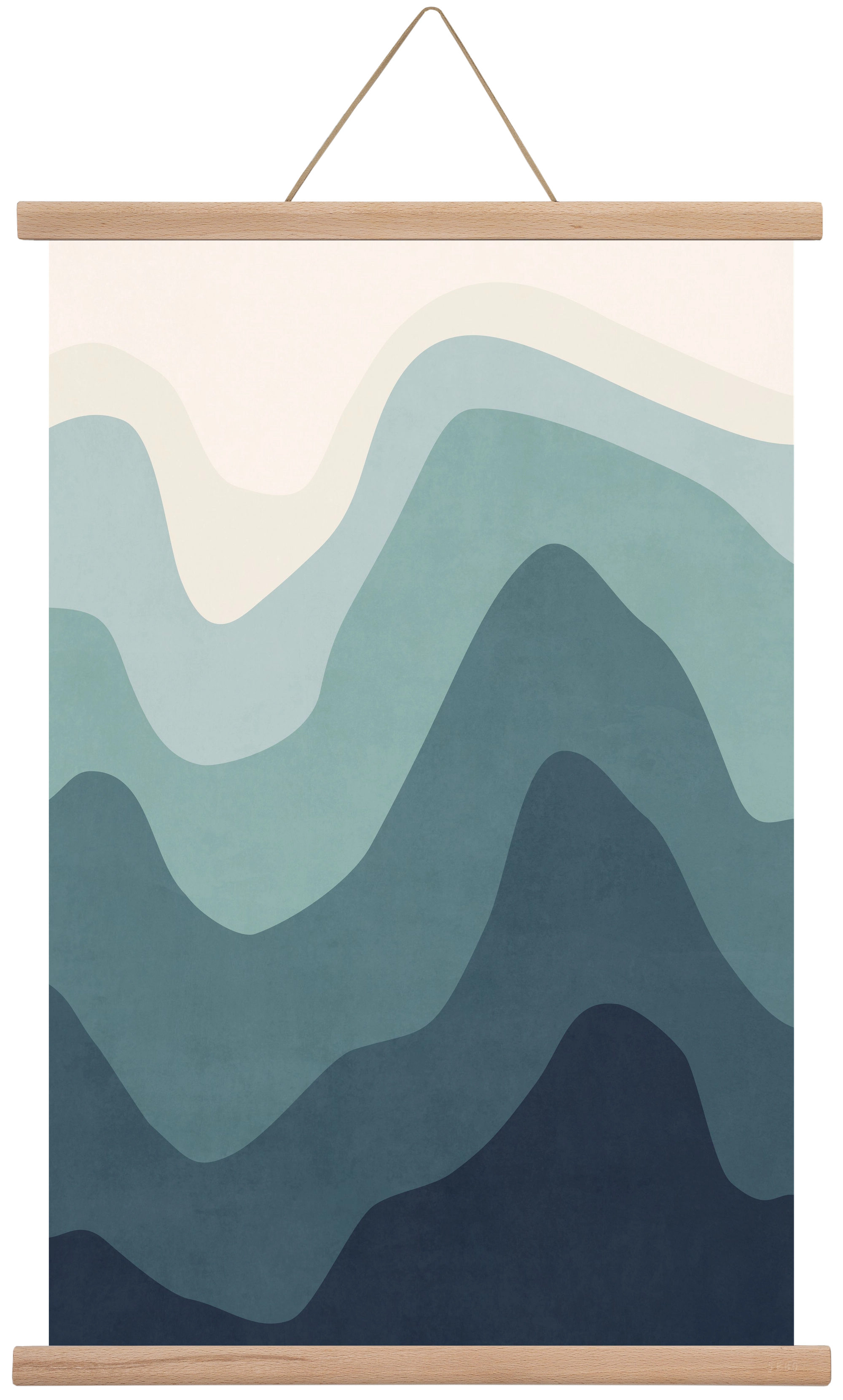 Abstract Beach- 07, 40x60 cm (40x60 cm), Tölgy akasztó