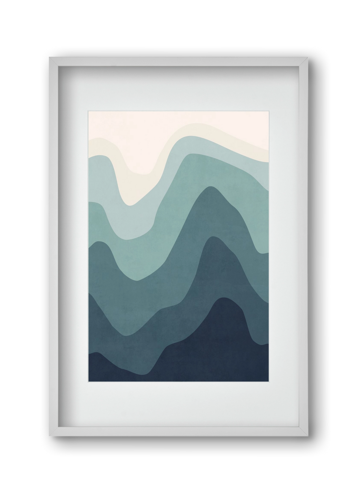 Abstract Beach- 07, 30x45 cm (20x30 cm), Fehér keret, paszpartuval