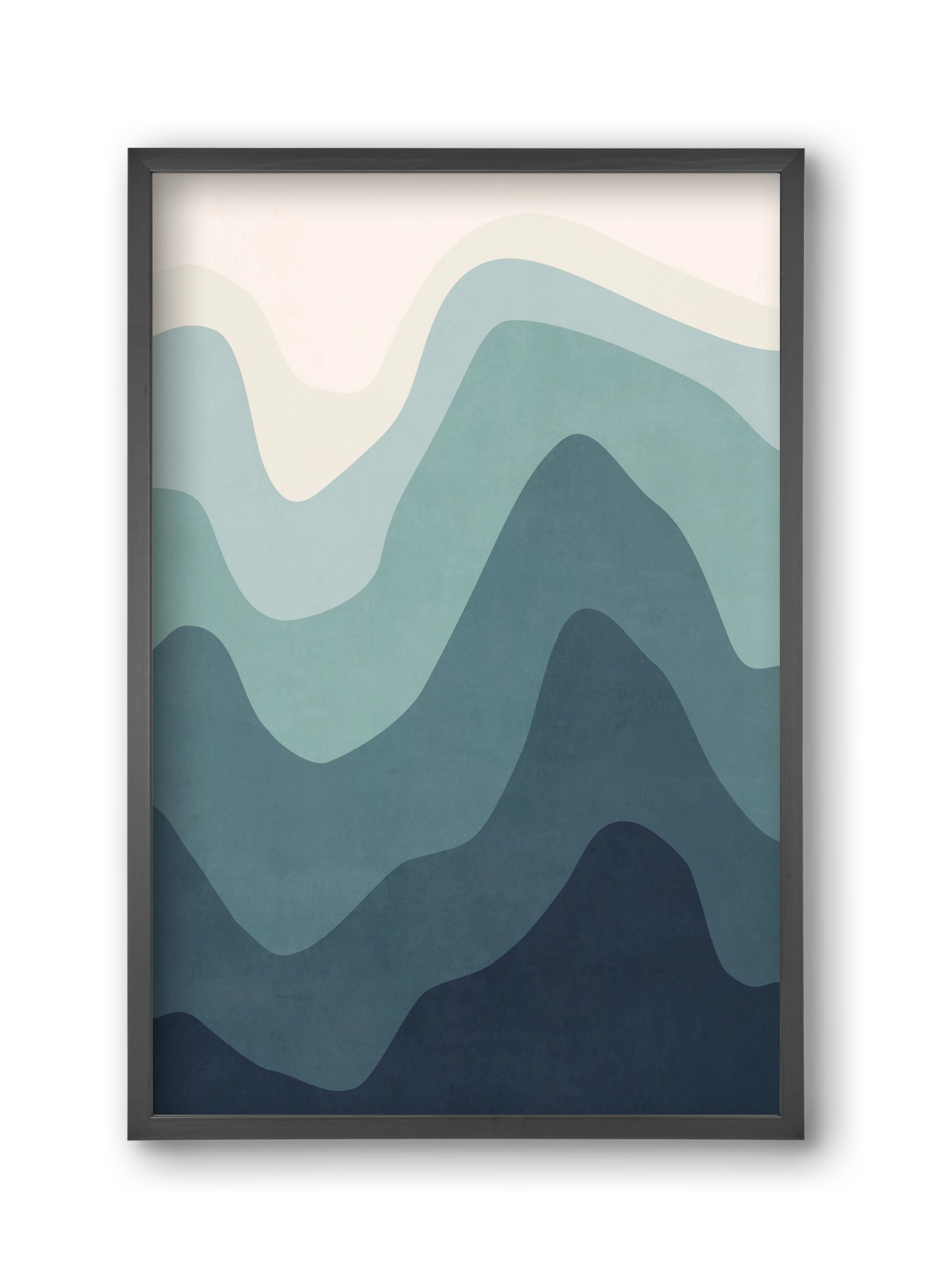 Abstract Beach- 07, 30x45 cm (30x45 cm), Fekete keret