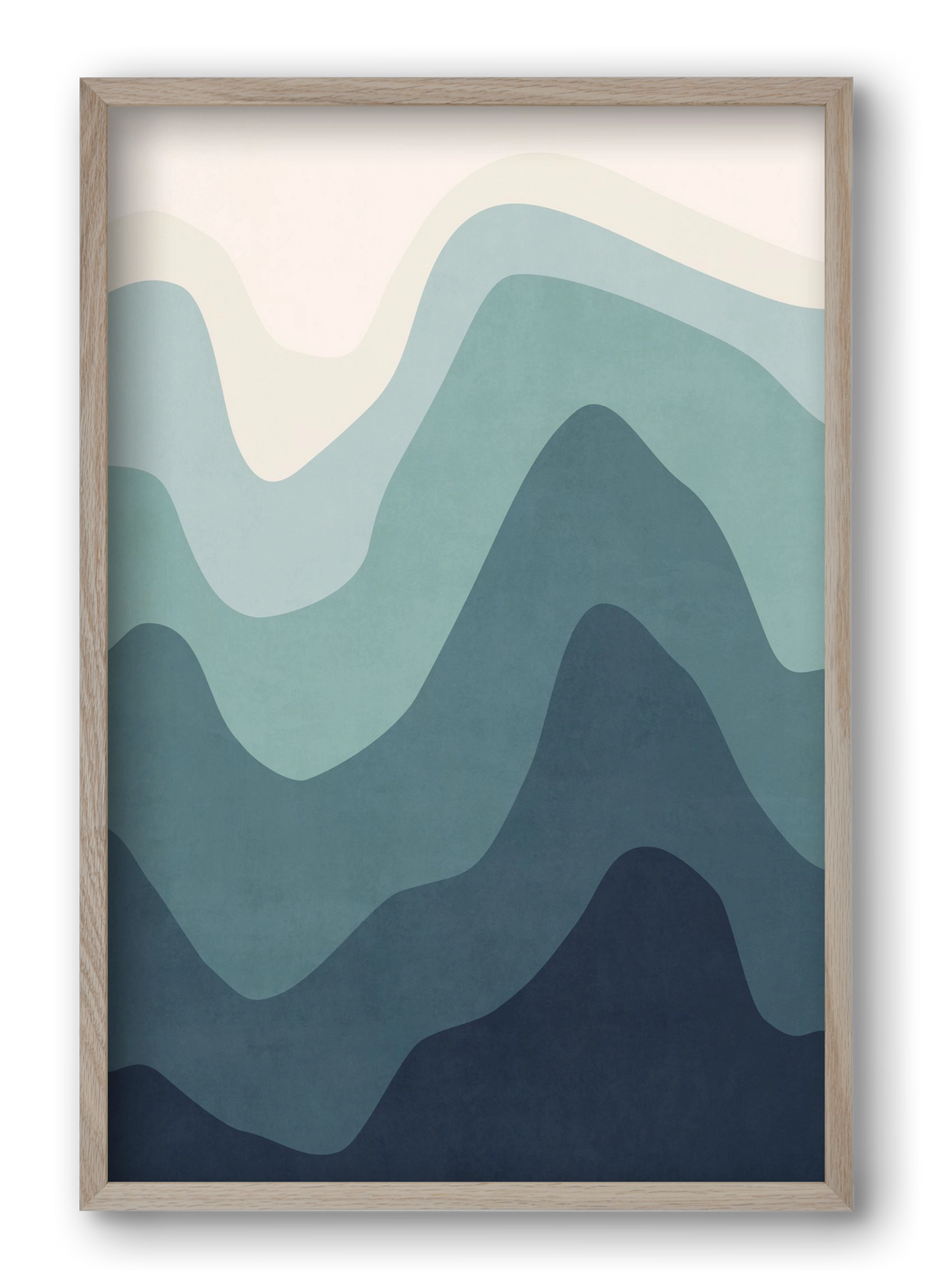 Abstract Beach- 07, 40x60 cm (40x60 cm), Tölgy keret