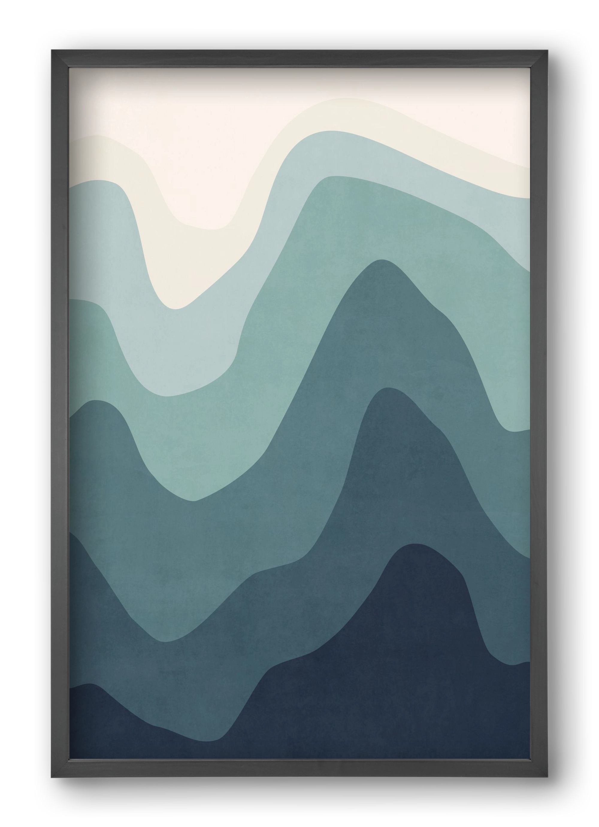 Abstract Beach- 07, 40x60 cm (40x60 cm), Fekete keret