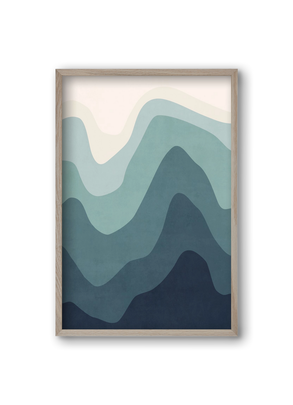 Abstract Beach- 07, 20x30 cm (20x30 cm), Tölgy keret