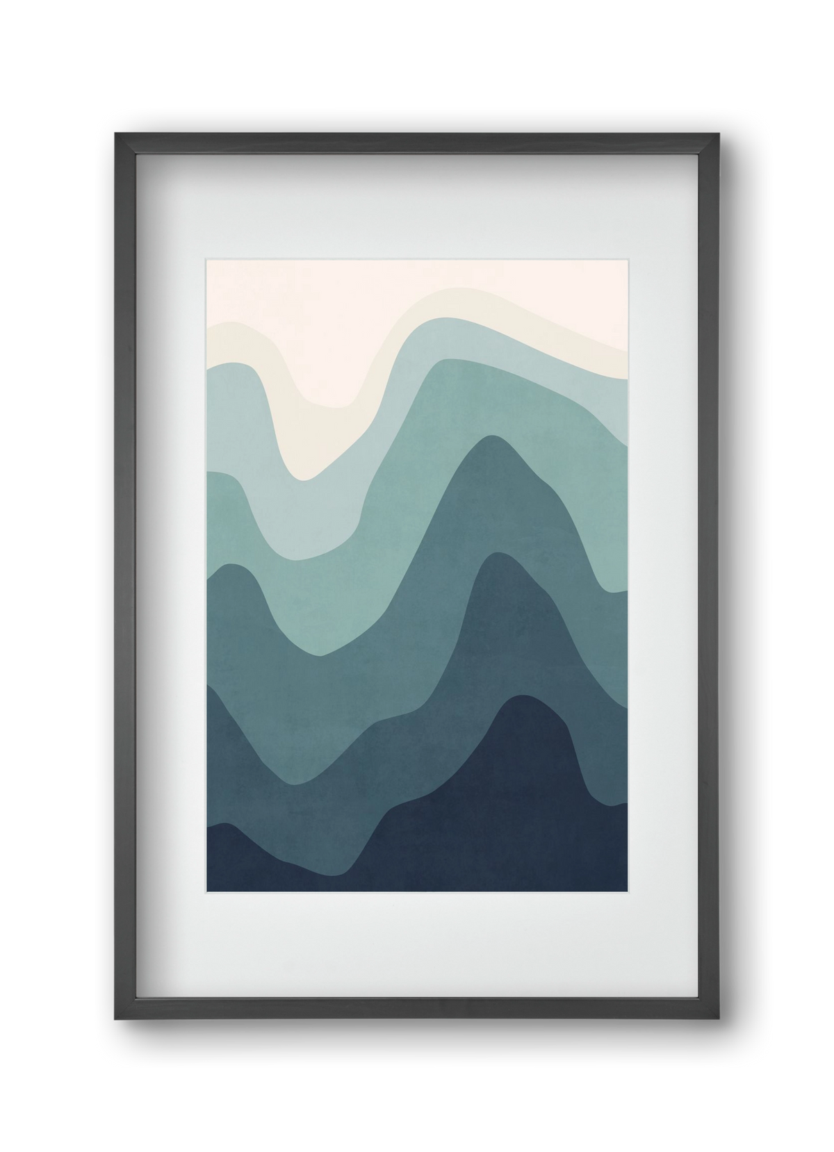 Abstract Beach- 07, 30x45 cm (20x30 cm), Fekete keret, paszpartuval