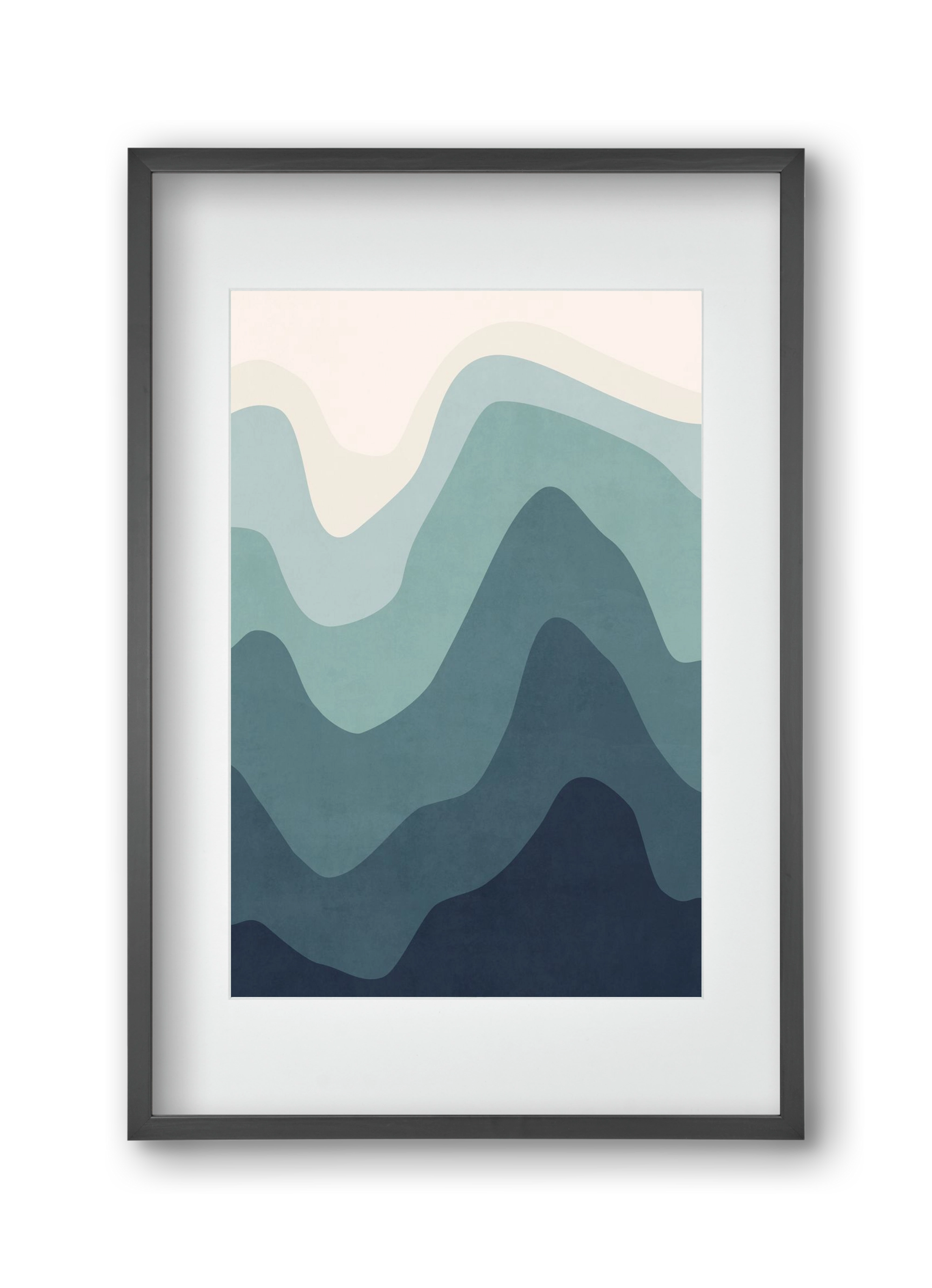 Abstract Beach- 07, 30x45 cm (20x30 cm), Fekete keret, paszpartuval