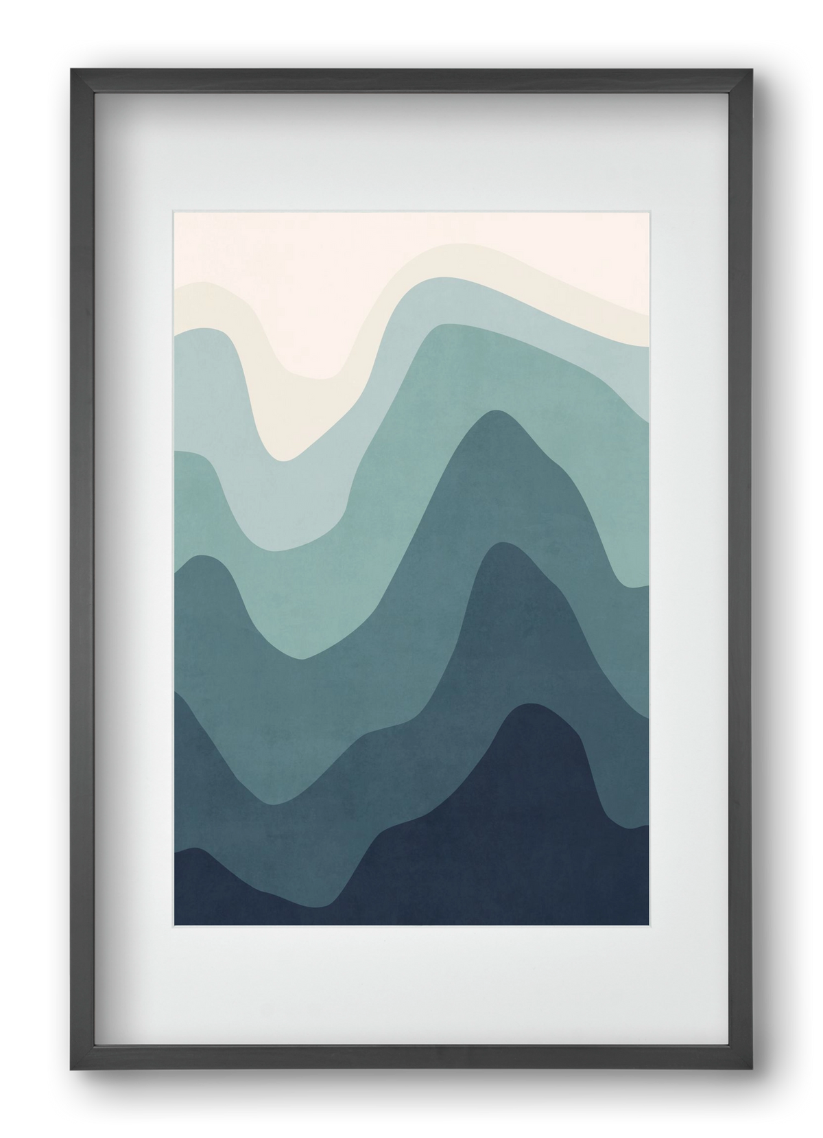 Abstract Beach- 07, 40x60 cm (30x45 cm), Fekete keret, paszpartuval