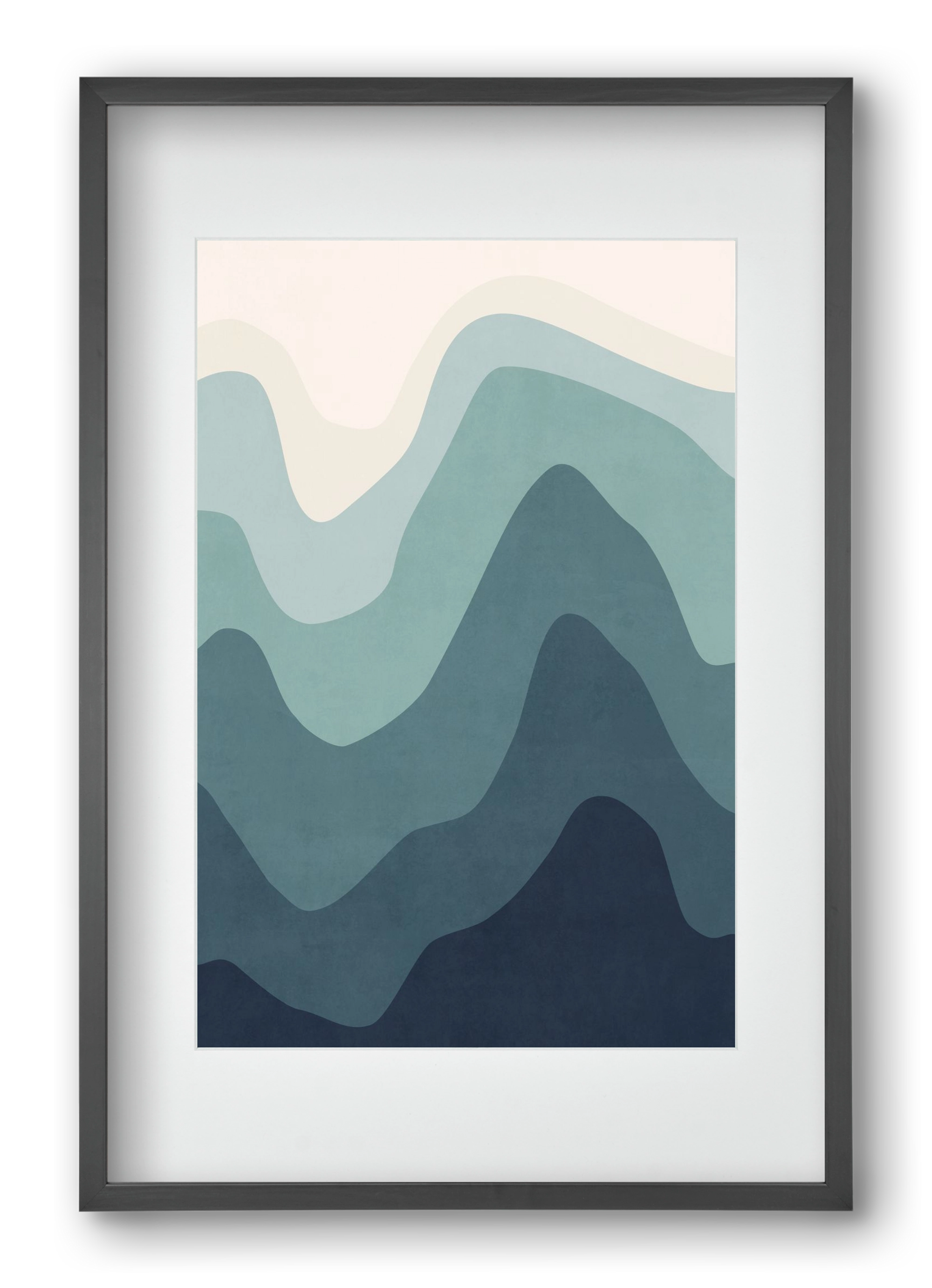 Abstract Beach- 07, 40x60 cm (30x45 cm), Fekete keret, paszpartuval