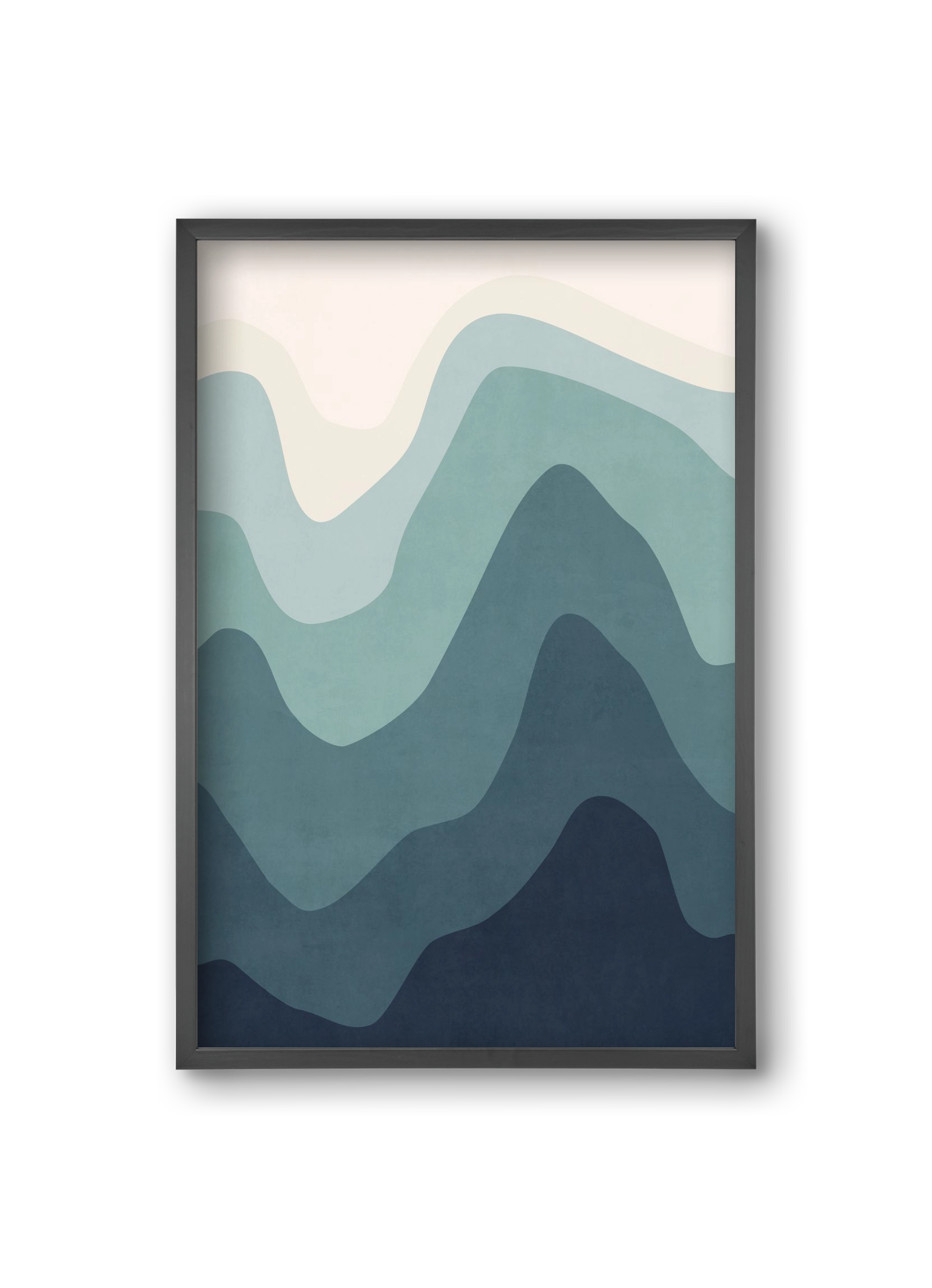 Abstract Beach- 07, 20x30 cm (20x30 cm), Fekete keret