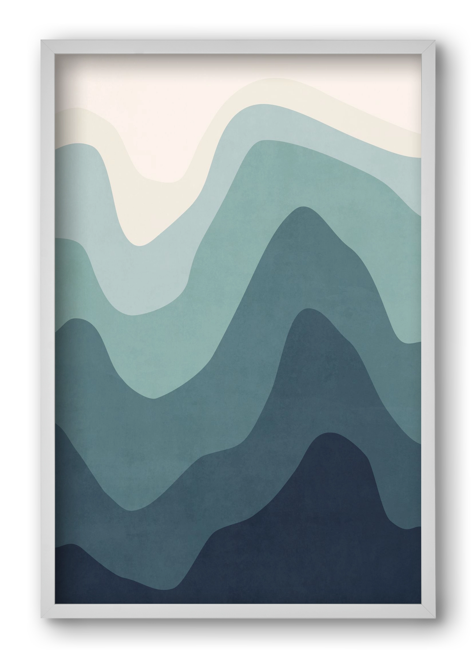 Abstract Beach- 07, 40x60 cm (40x60 cm), Fehér keret