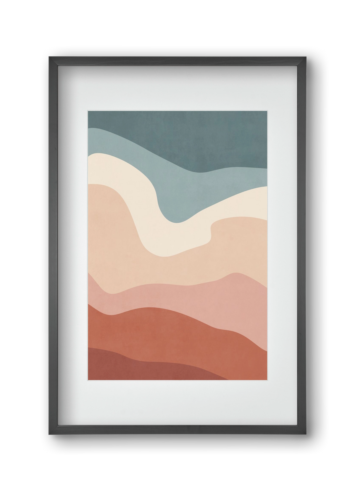 Abstract Beach- 08, 30x45 cm (20x30 cm), Fekete keret, paszpartuval