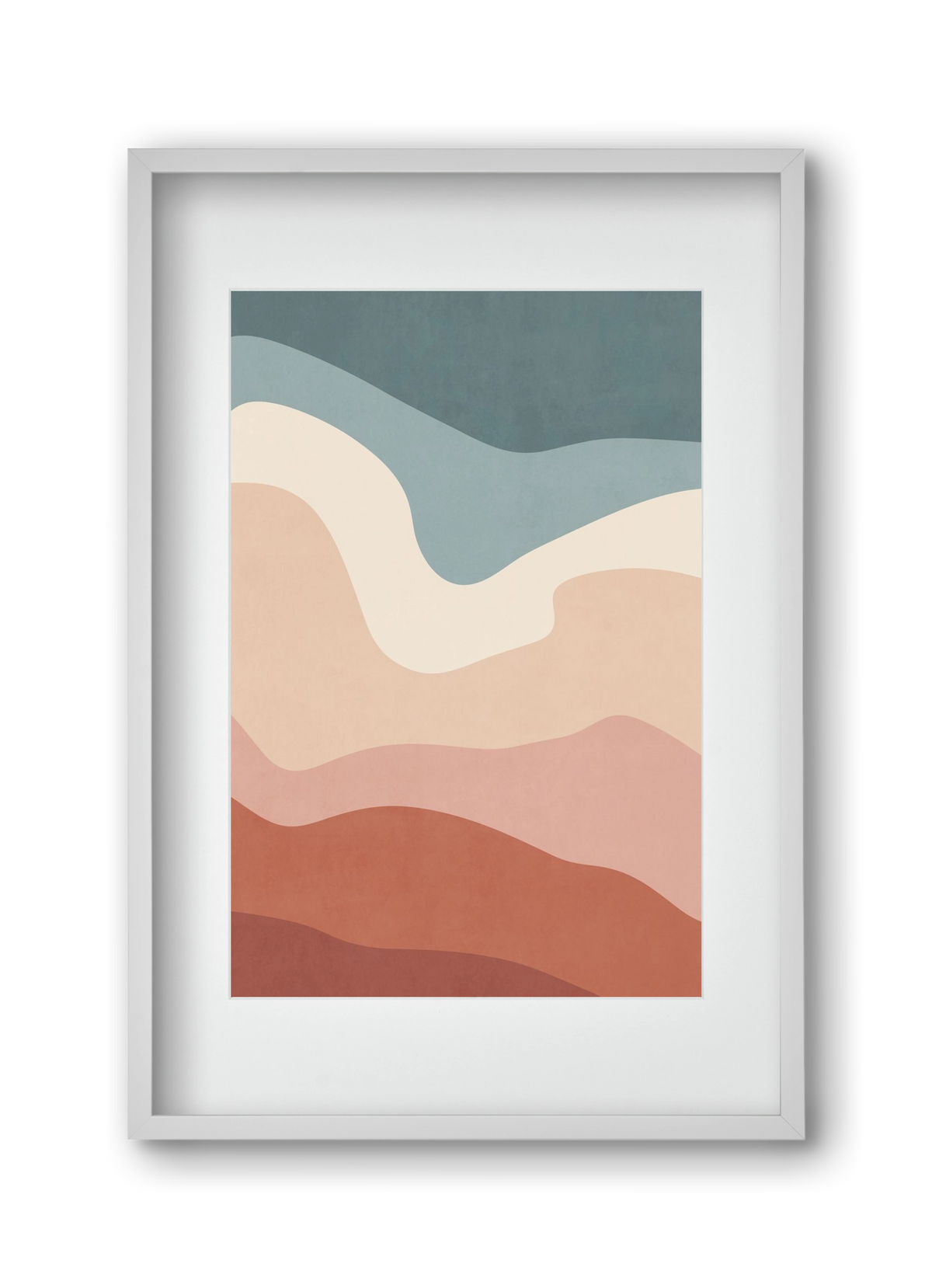 Abstract Beach- 08, 30x45 cm (20x30 cm), Fehér keret, paszpartuval