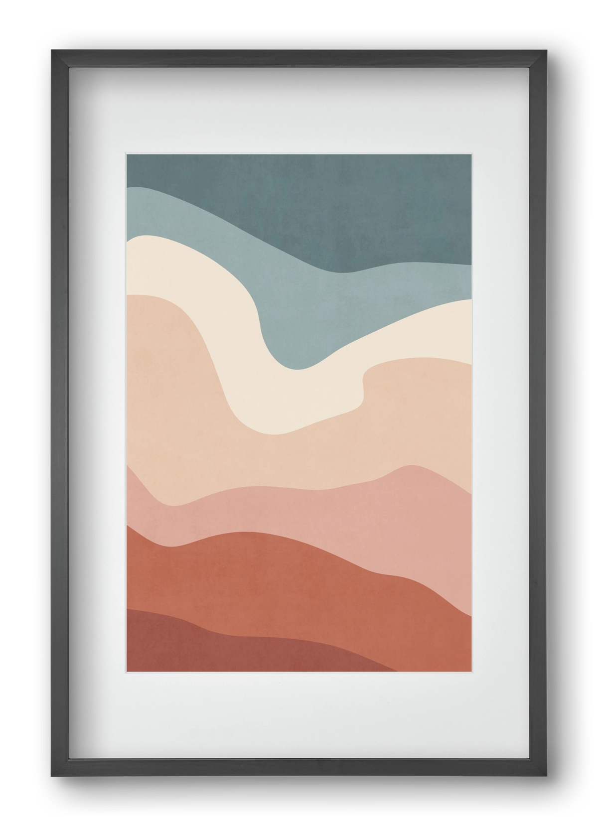 Abstract Beach- 08, 40x60 cm (30x45 cm), Fekete keret, paszpartuval