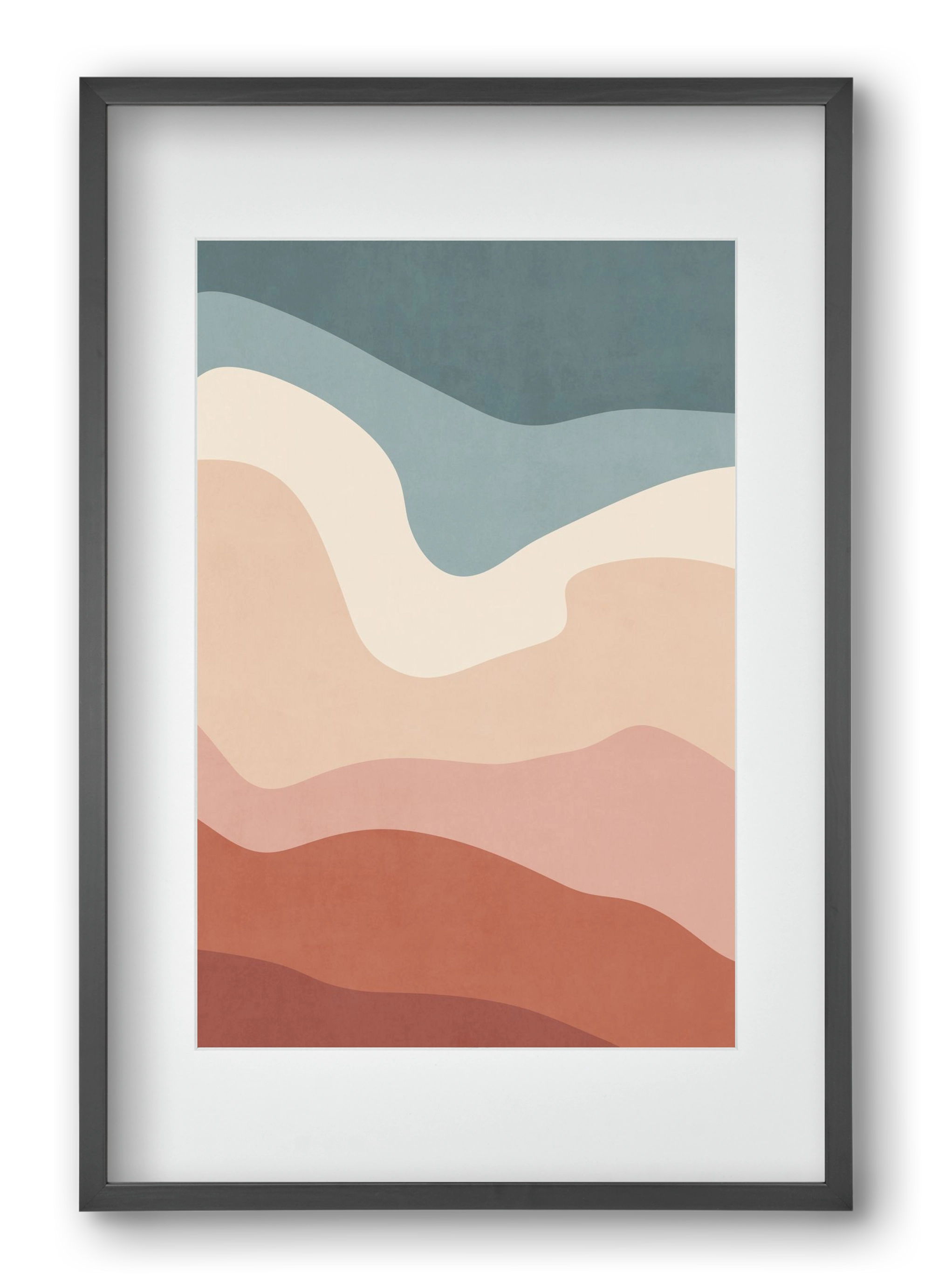 Abstract Beach- 08, 40x60 cm (30x45 cm), Fekete keret, paszpartuval