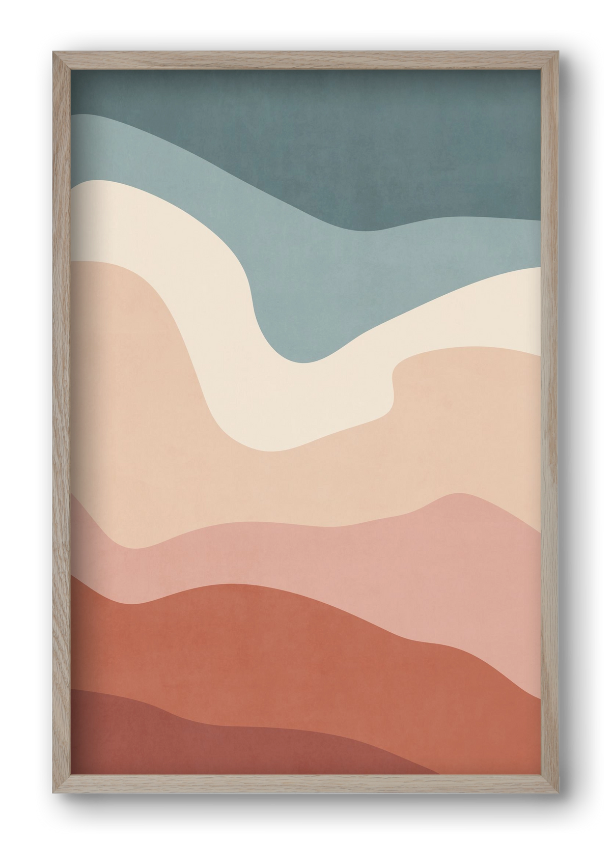 Abstract Beach- 08, 40x60 cm (40x60 cm), Tölgy keret