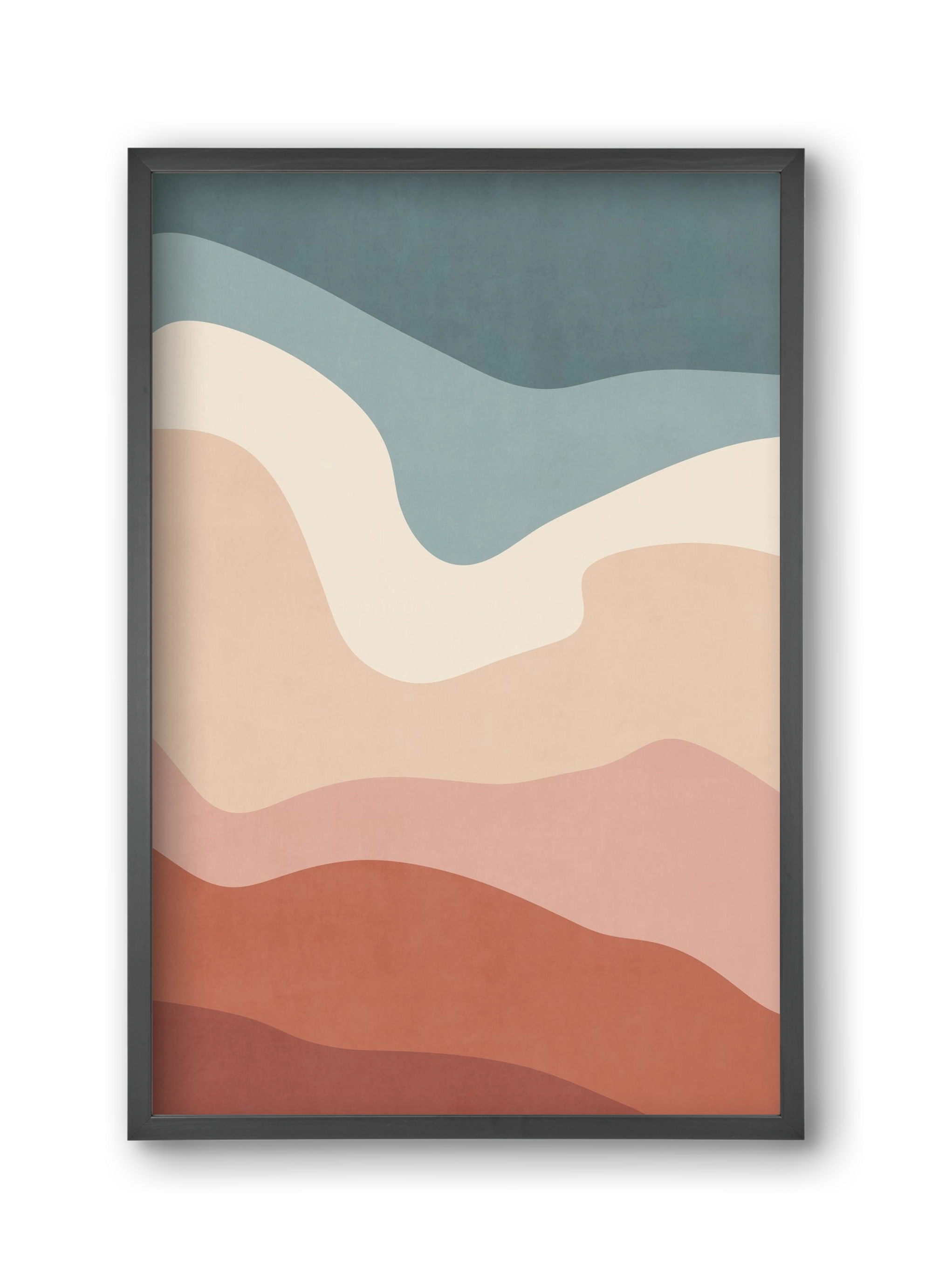 Abstract Beach- 08, 30x45 cm (30x45 cm), Fekete keret