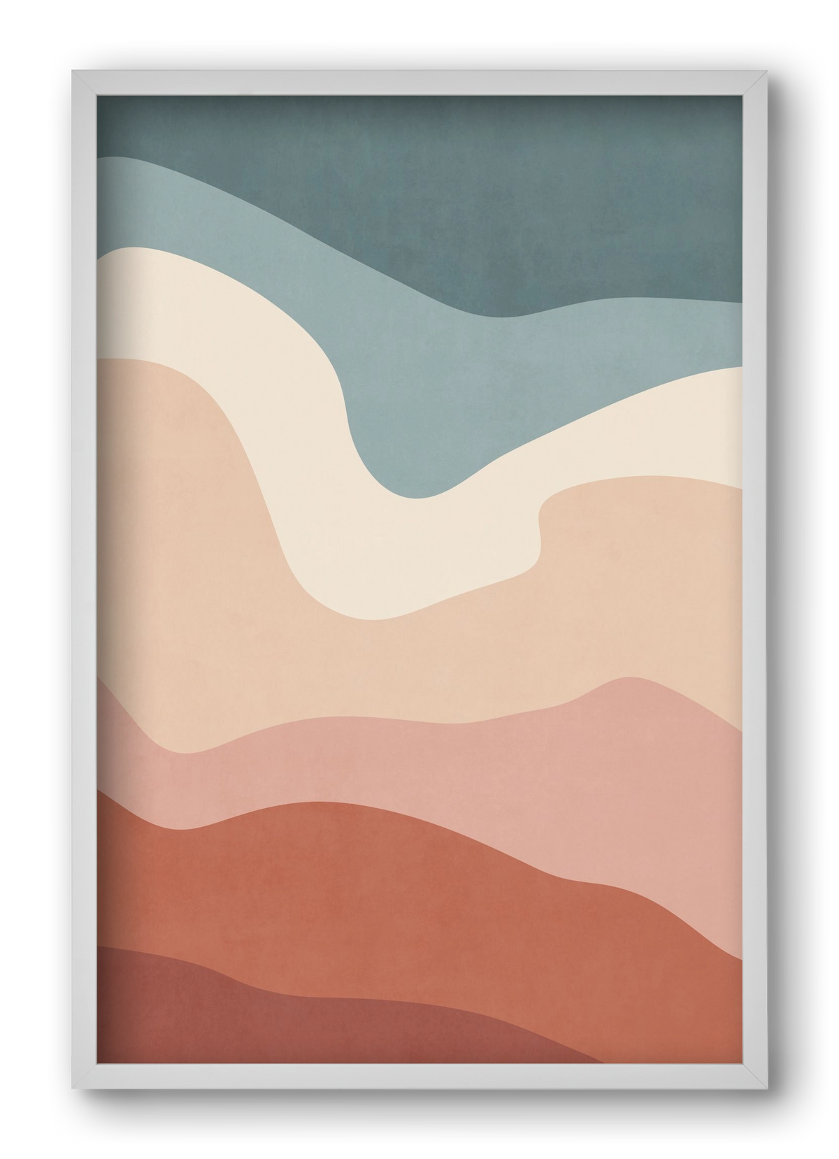 Abstract Beach- 08, 40x60 cm (40x60 cm), Fehér keret