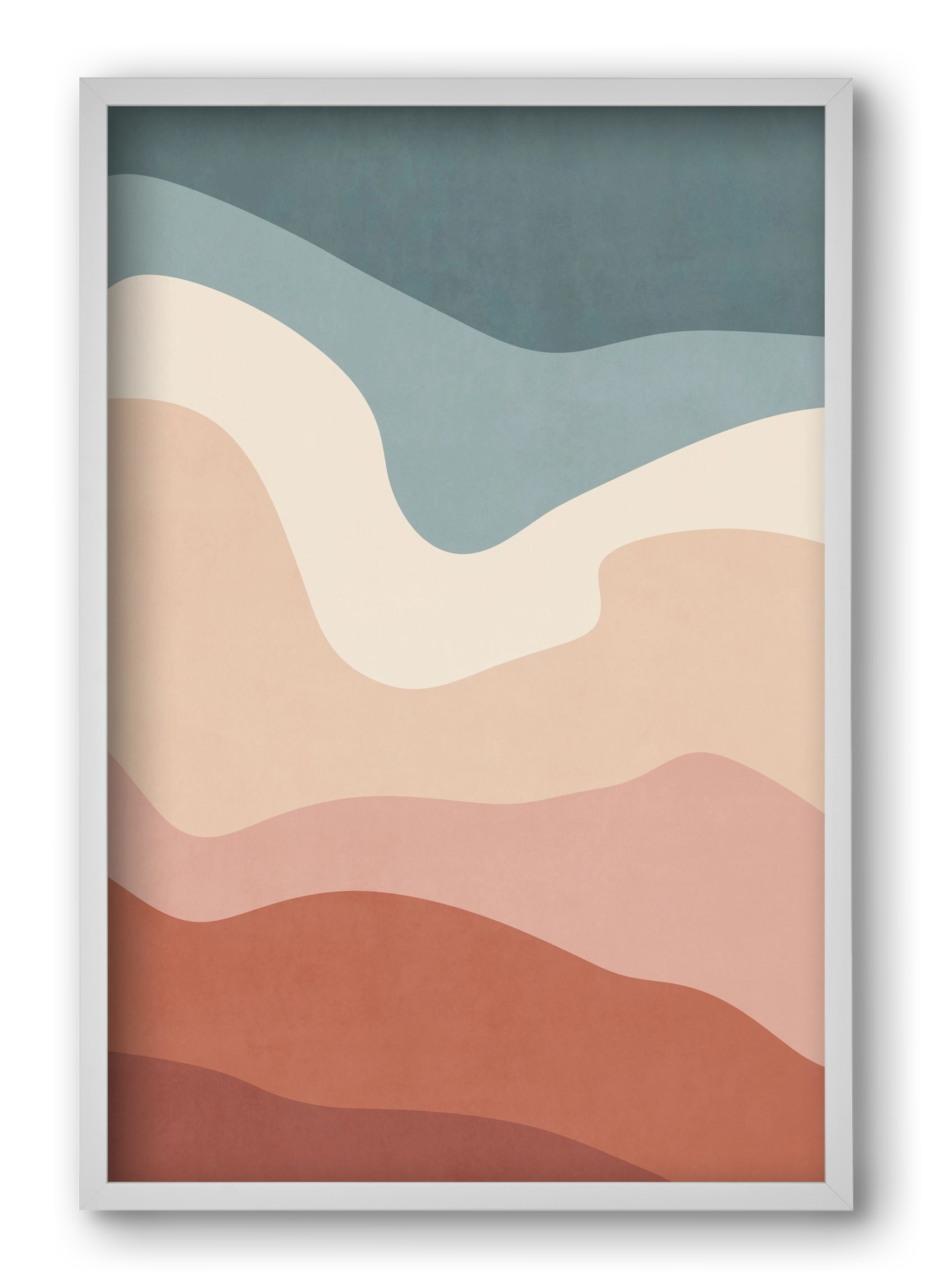 Abstract Beach- 08, 40x60 cm (40x60 cm), Fehér keret