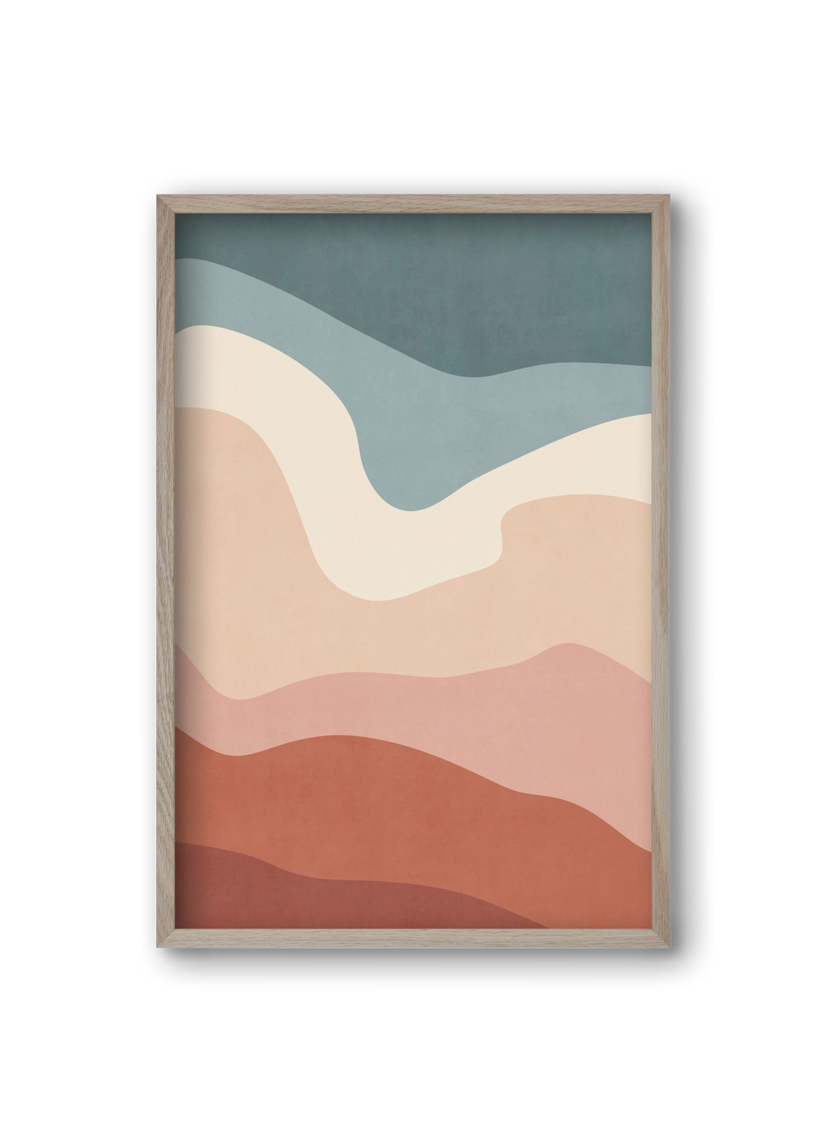 Abstract Beach- 08, 20x30 cm (20x30 cm), Tölgy keret