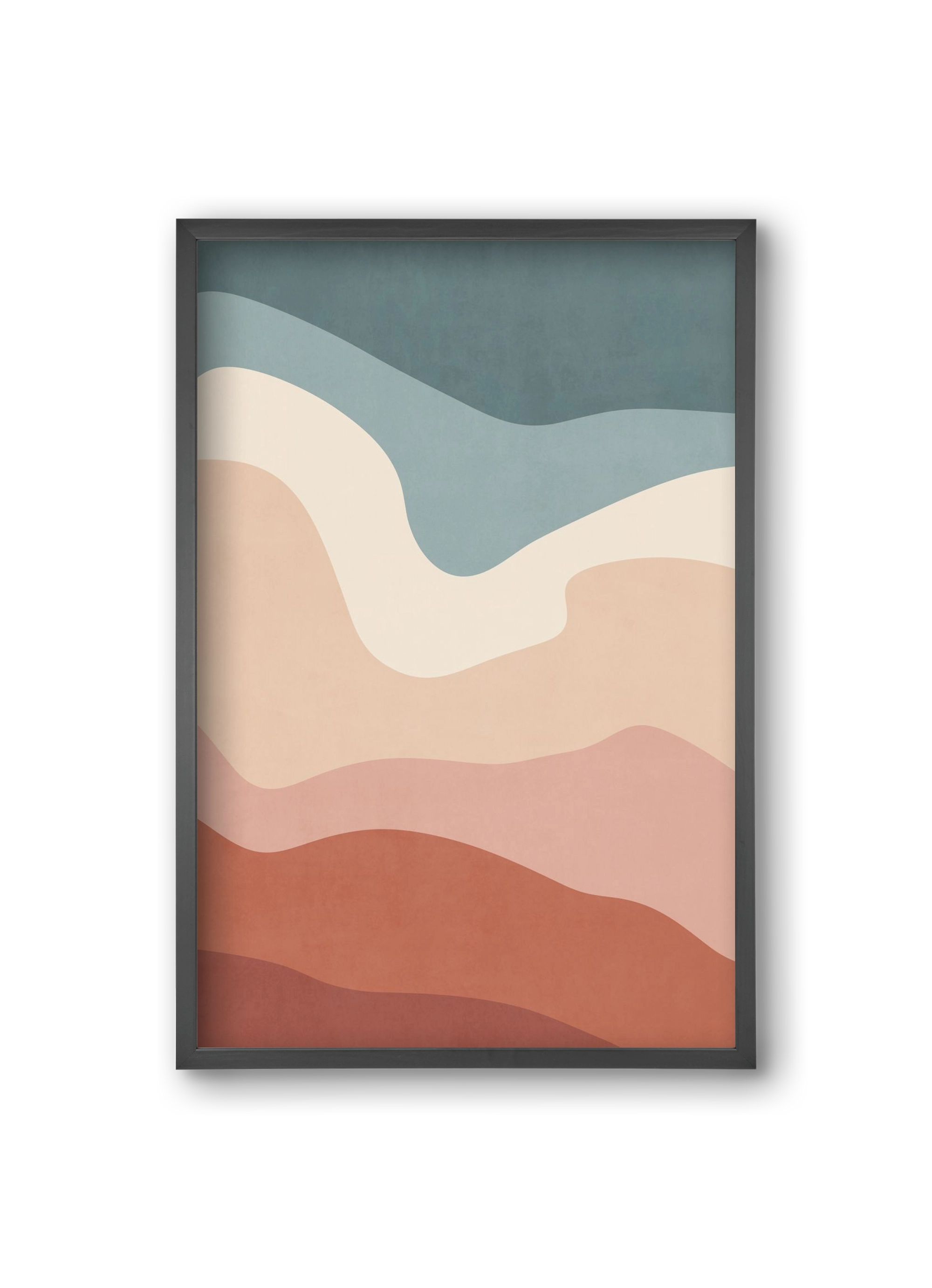 Abstract Beach- 08, 20x30 cm (20x30 cm), Fekete keret