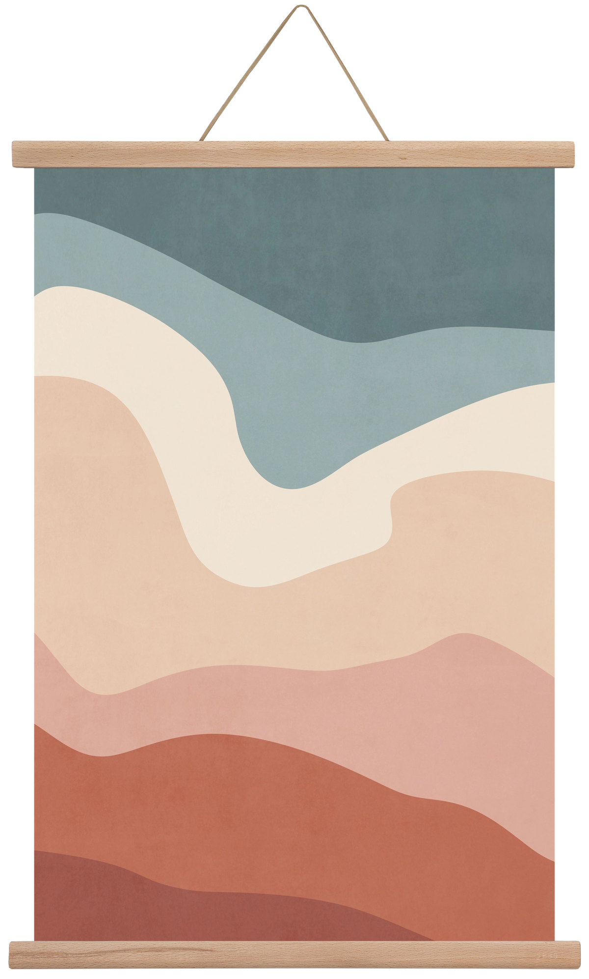 Abstract Beach- 08, 40x60 cm (40x60 cm), Tölgy akasztó