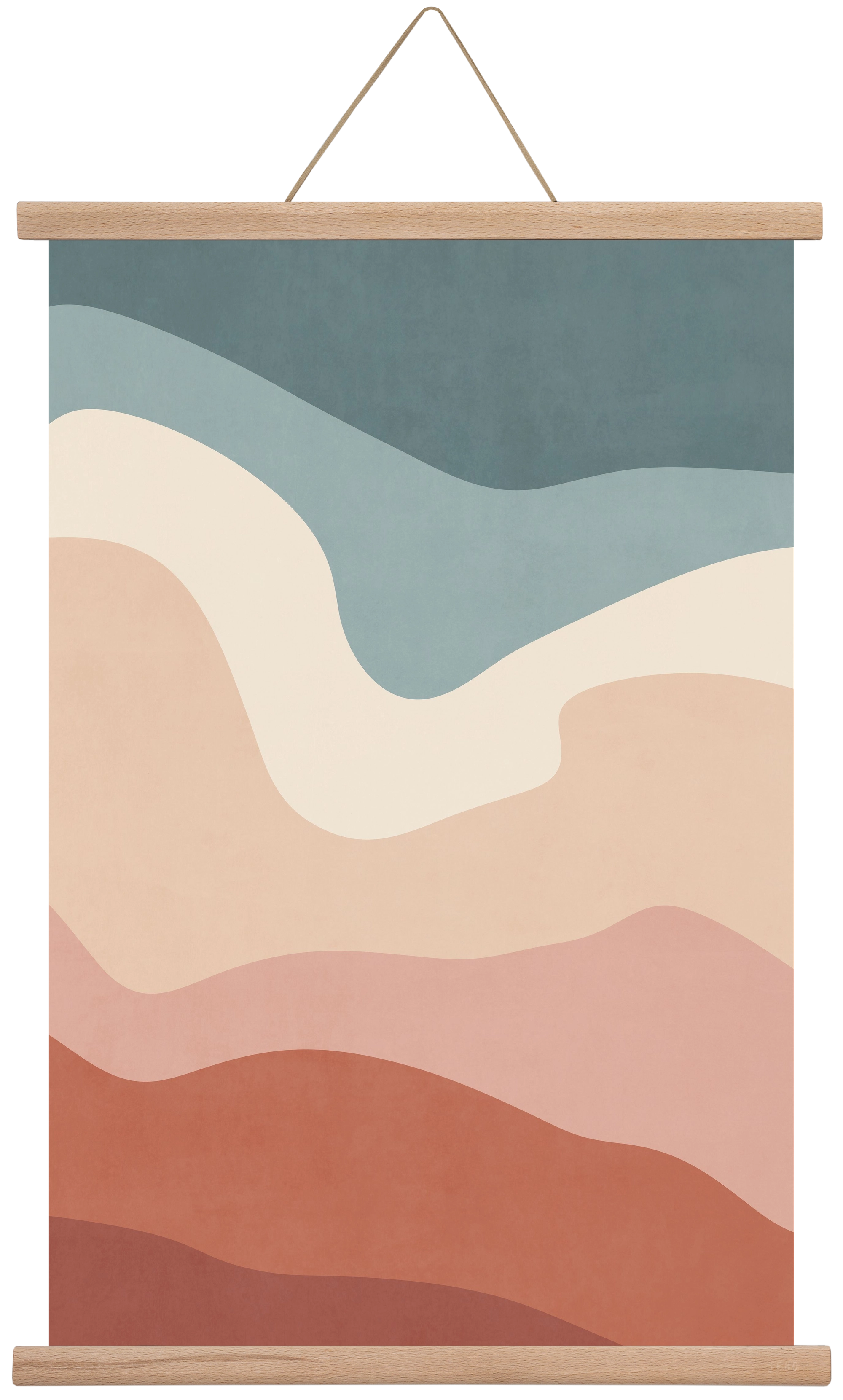 Abstract Beach- 08, 40x60 cm (40x60 cm), Tölgy akasztó