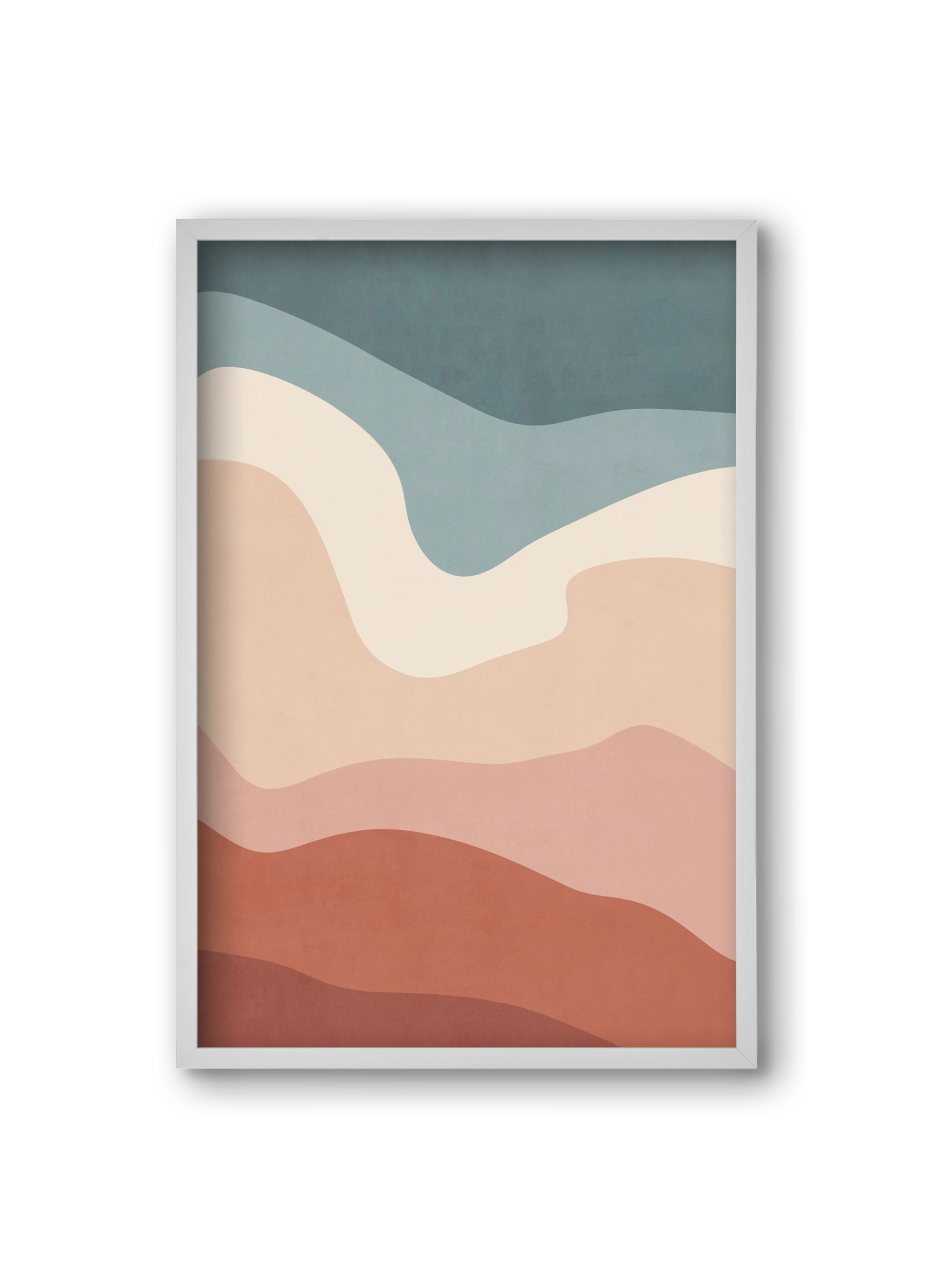 Abstract Beach- 08, 20x30 cm (20x30 cm), Fehér keret