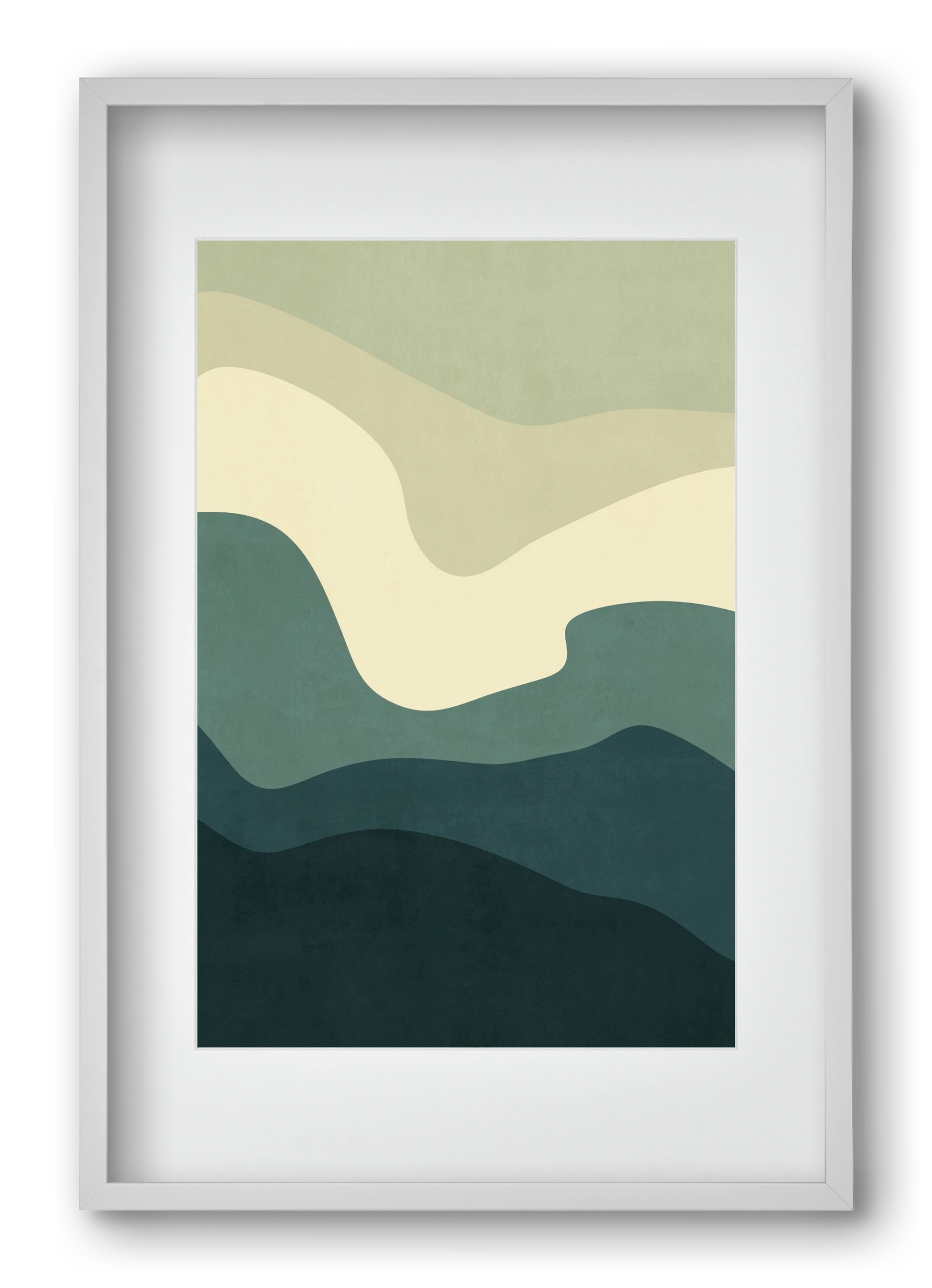 Abstract Beach- 09, 40x60 cm (30x45 cm), Fehér keret, paszpartuval