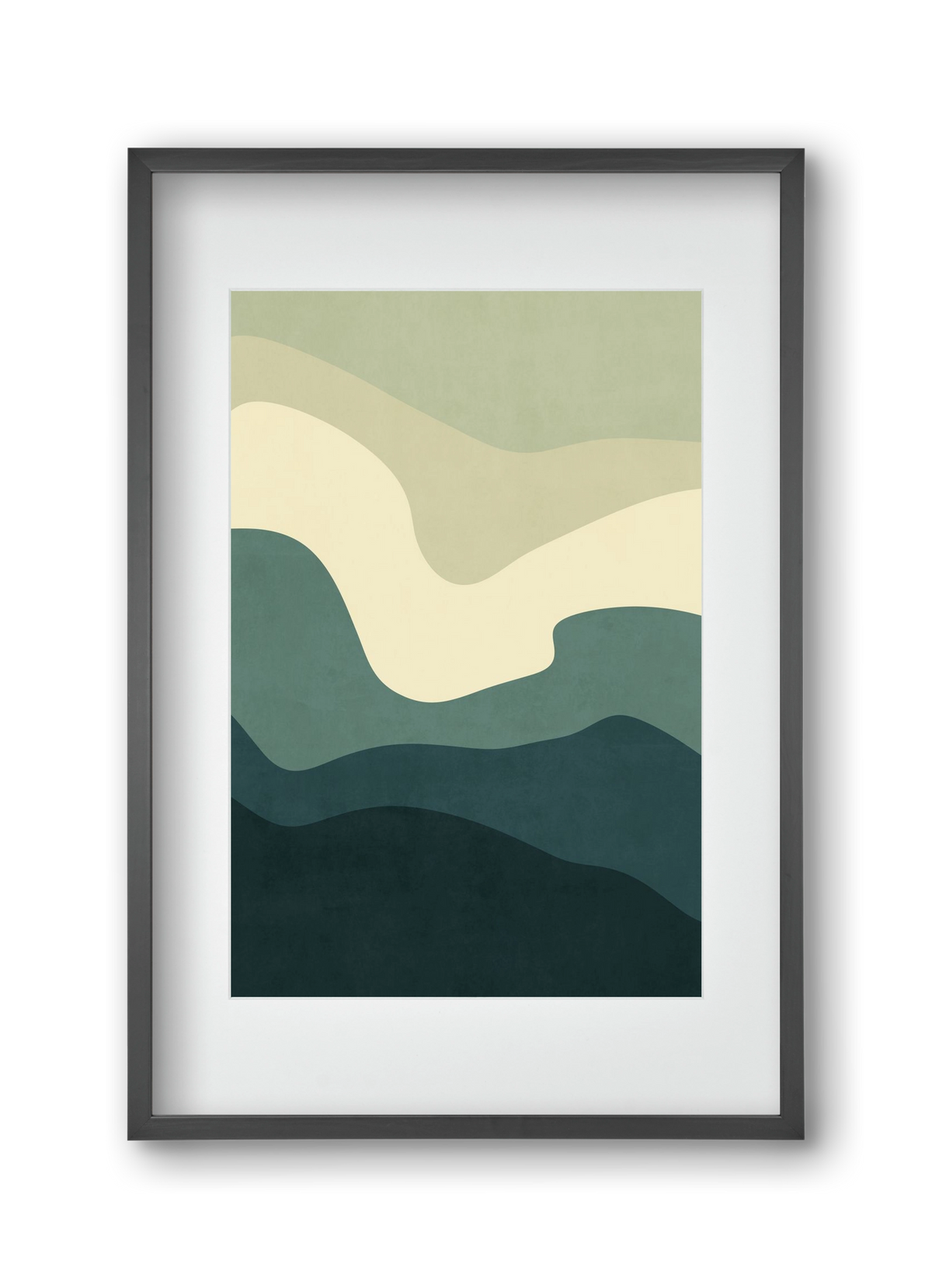 Abstract Beach- 09, 30x45 cm (20x30 cm), Fekete keret, paszpartuval