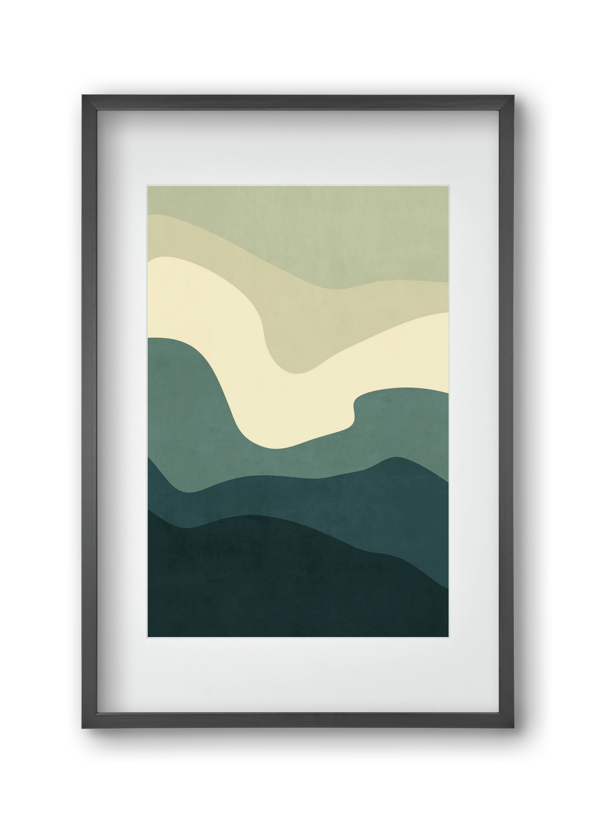 Abstract Beach- 09, 30x45 cm (20x30 cm), Fekete keret, paszpartuval