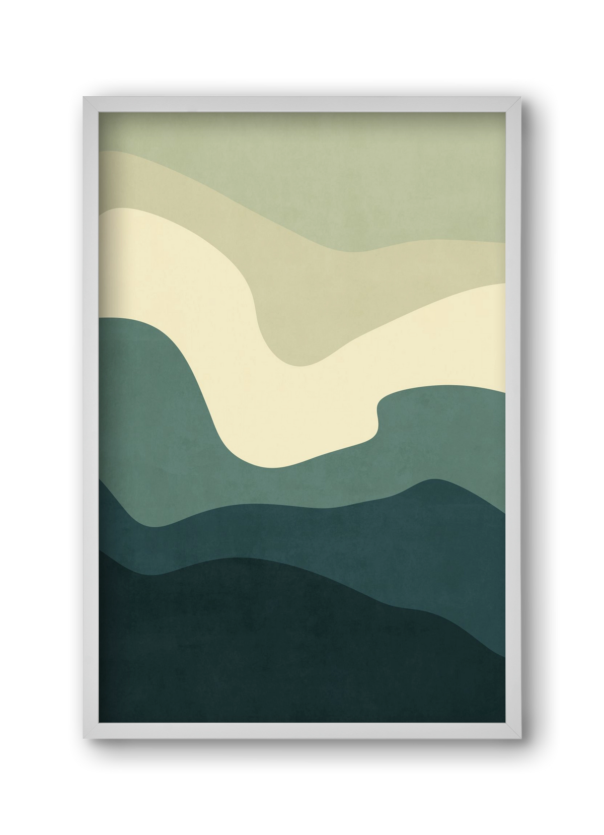 Abstract Beach- 09, 30x45 cm (30x45 cm), Fehér keret