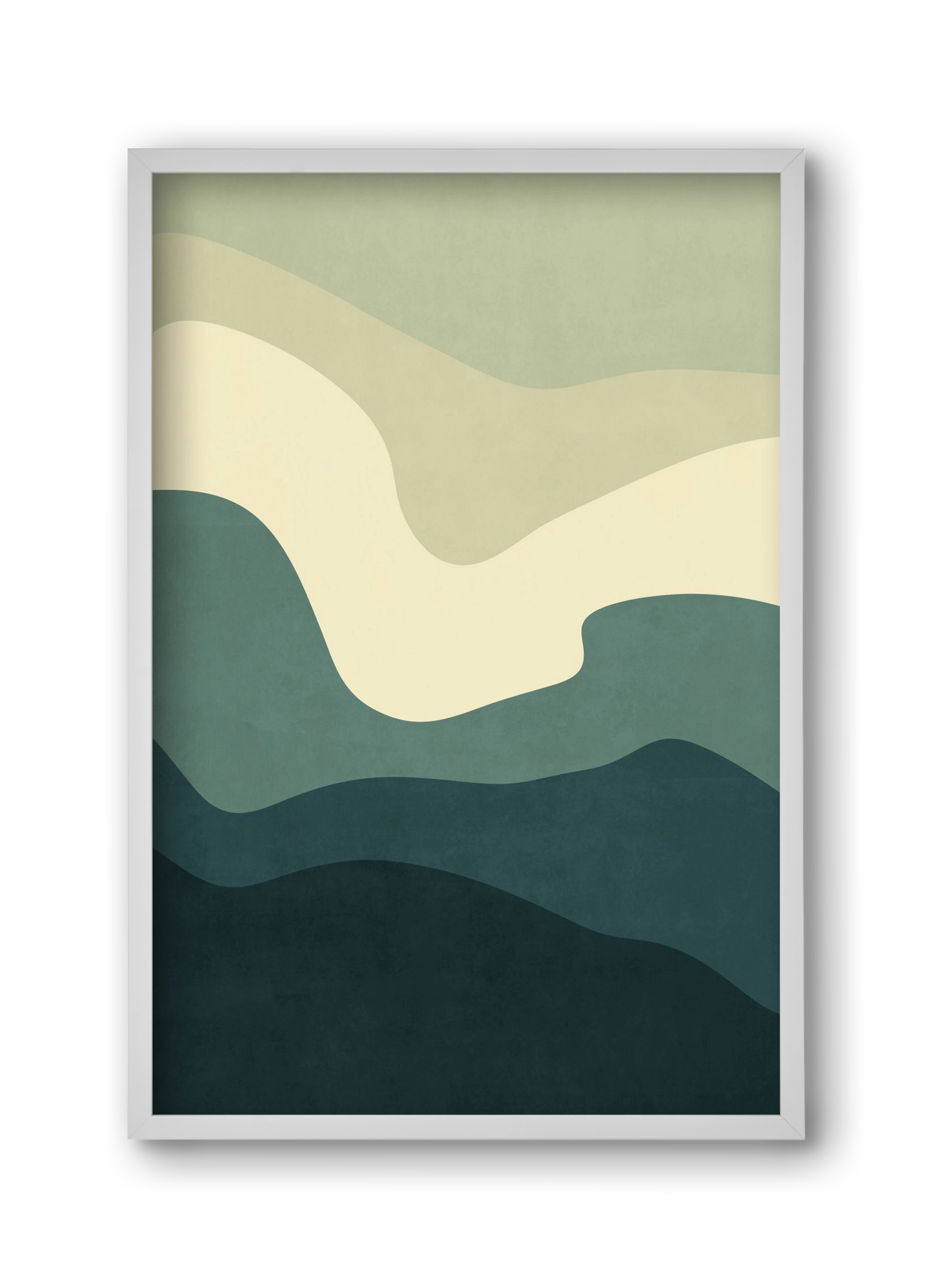 Abstract Beach- 09, 30x45 cm (30x45 cm), Fehér keret