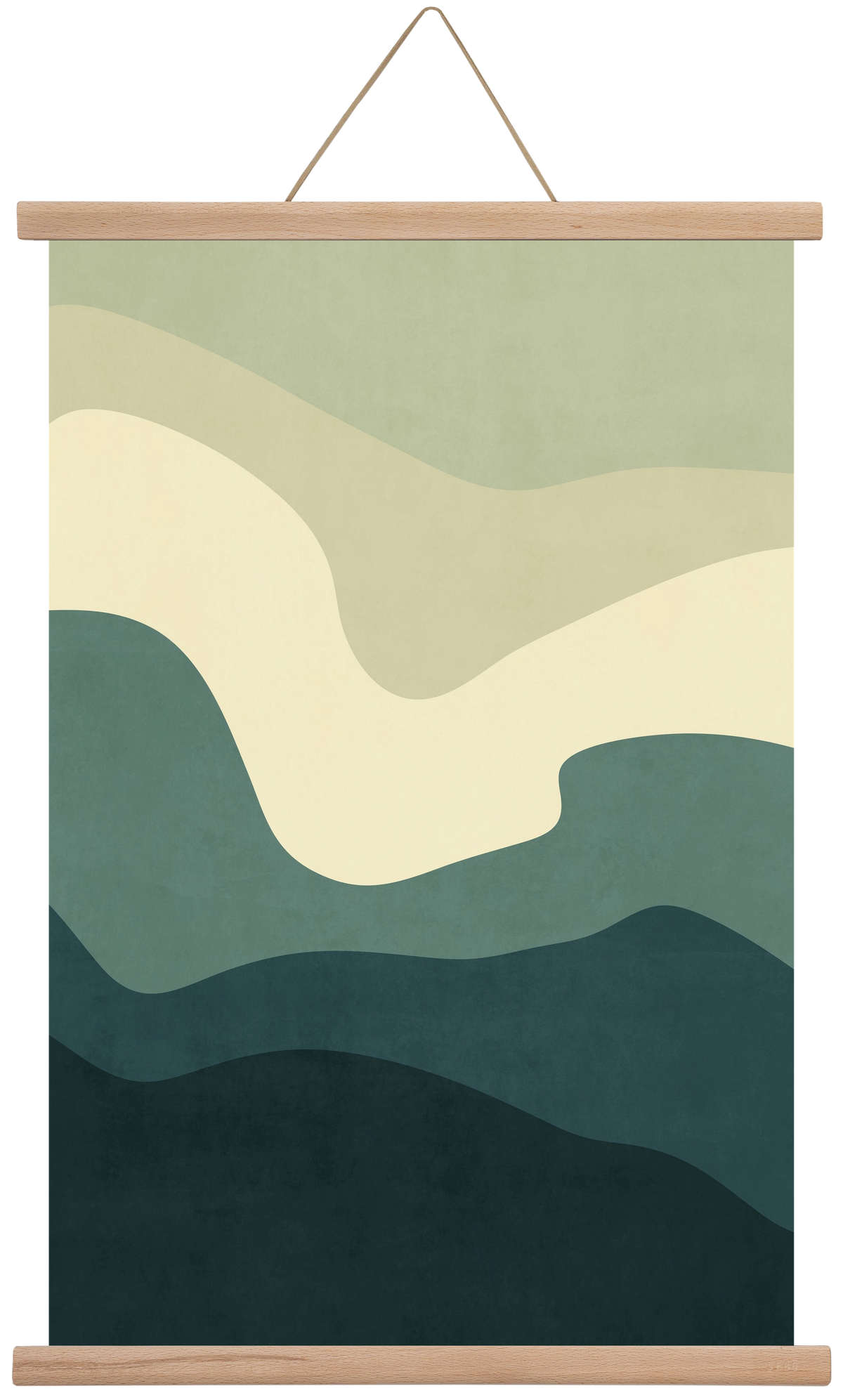 Abstract Beach- 09, 40x60 cm (40x60 cm), Tölgy akasztó