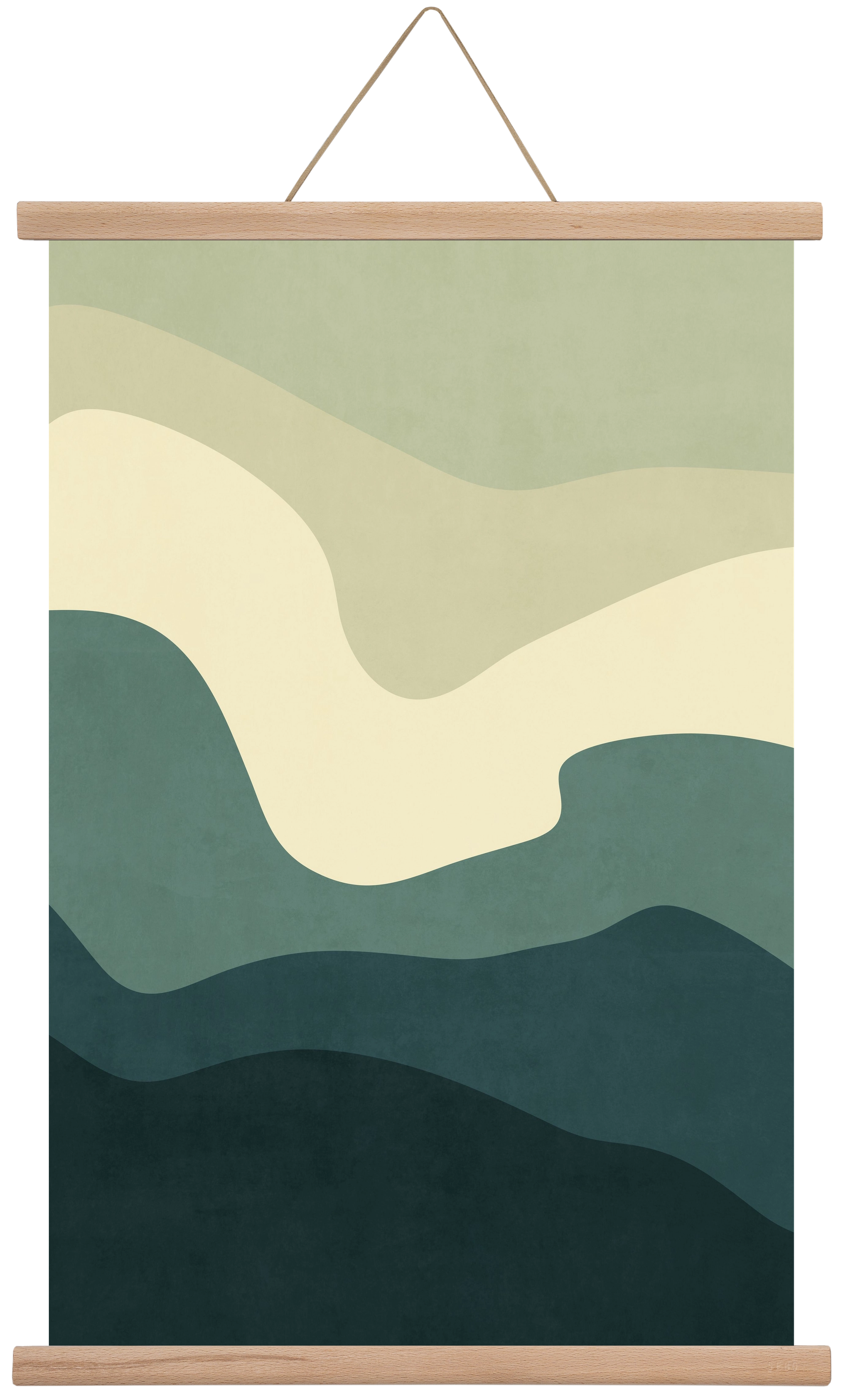 Abstract Beach- 09, 40x60 cm (40x60 cm), Tölgy akasztó