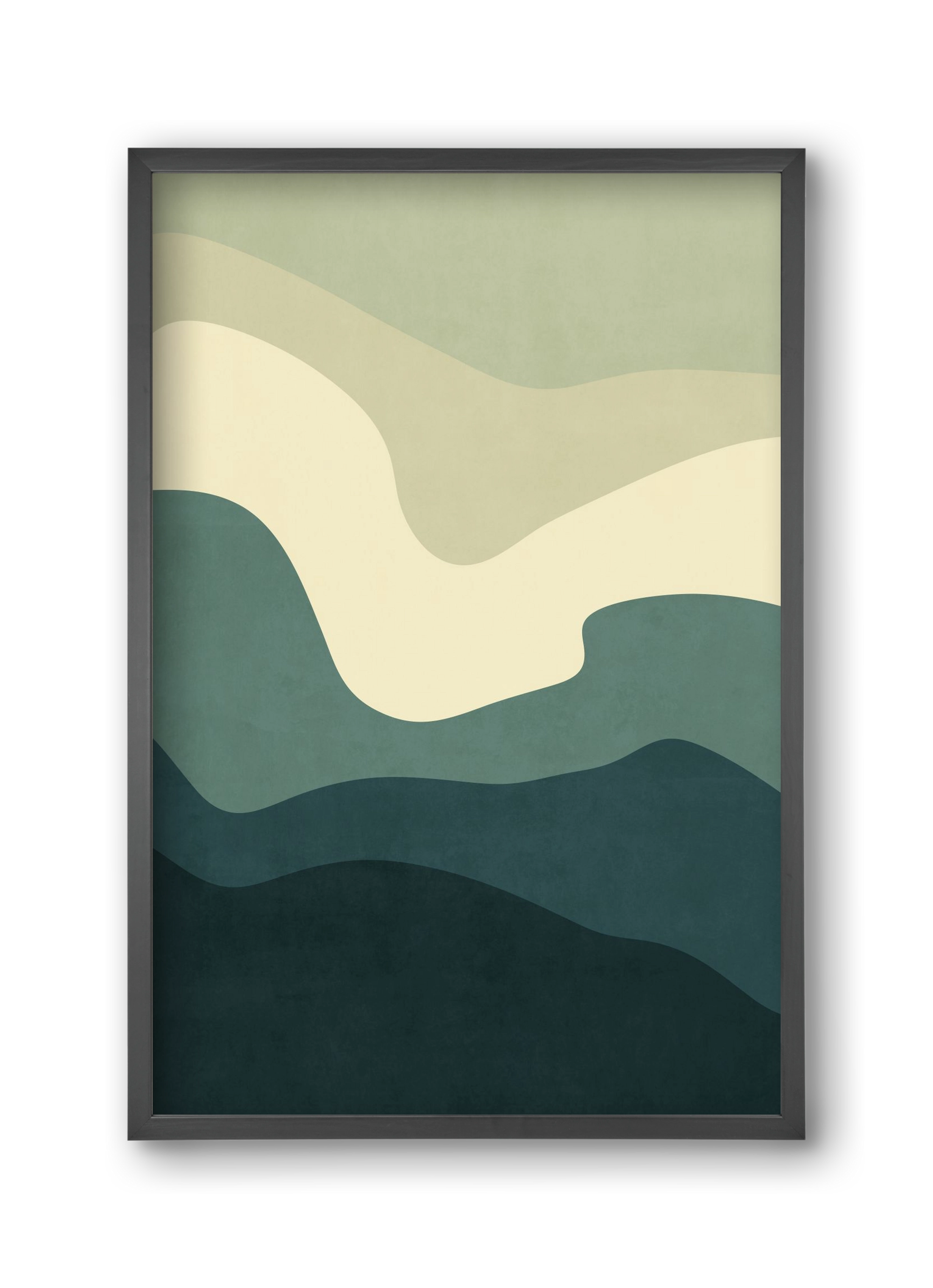 Abstract Beach- 09, 30x45 cm (30x45 cm), Fekete keret