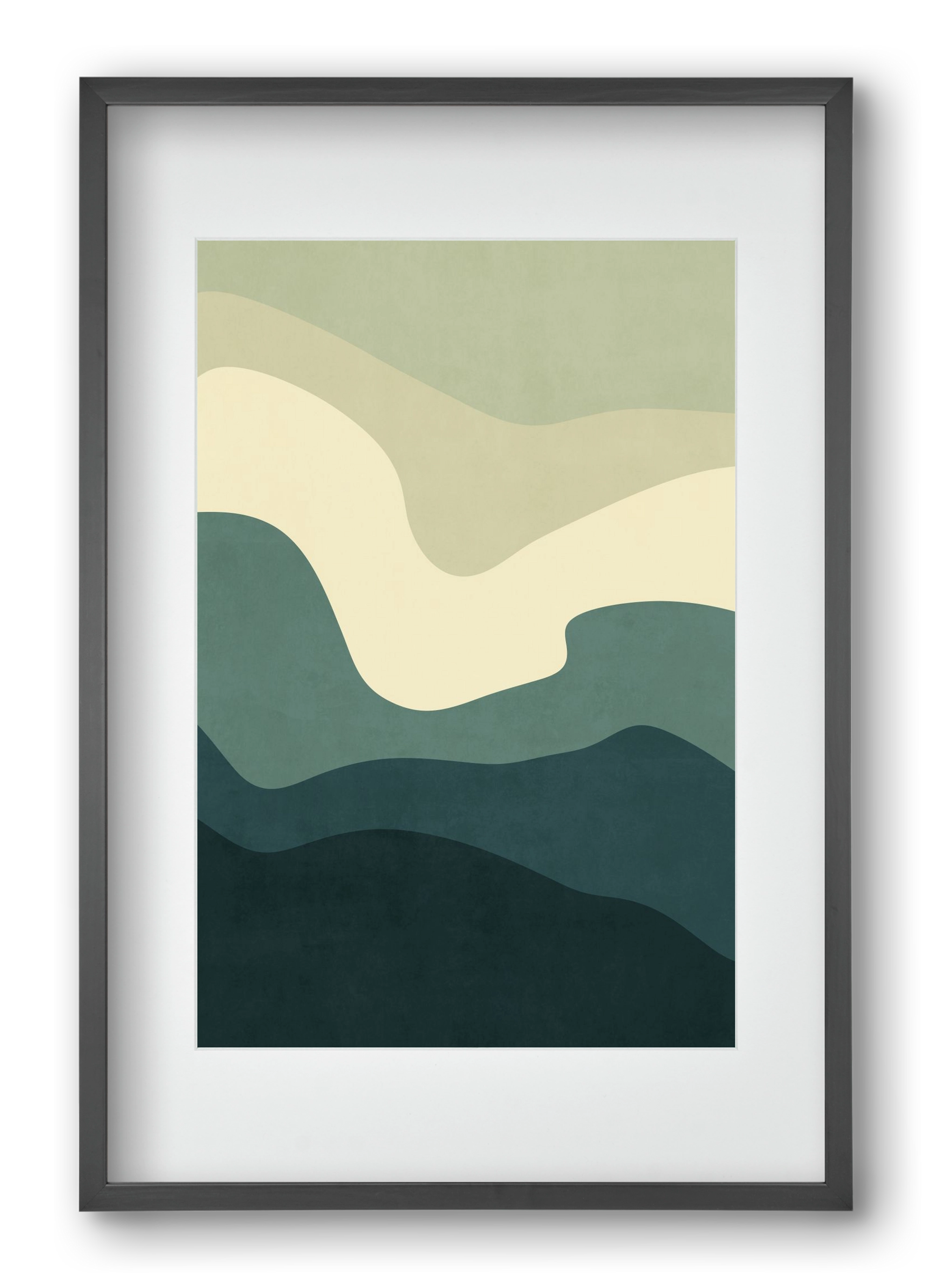 Abstract Beach- 09, 40x60 cm (30x45 cm), Fekete keret, paszpartuval